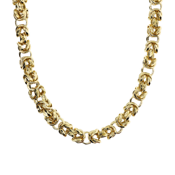 Hammered Byzantine Chain Necklace