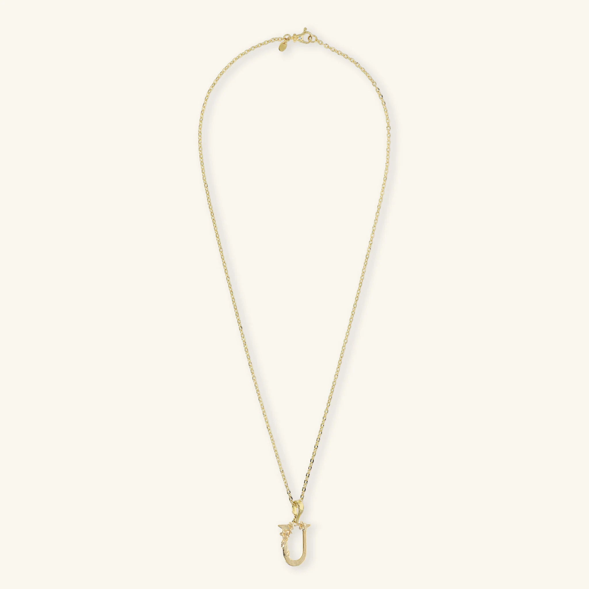 Set Collana Diamantata e Ciondolo Iniziale Martellato con Fiore