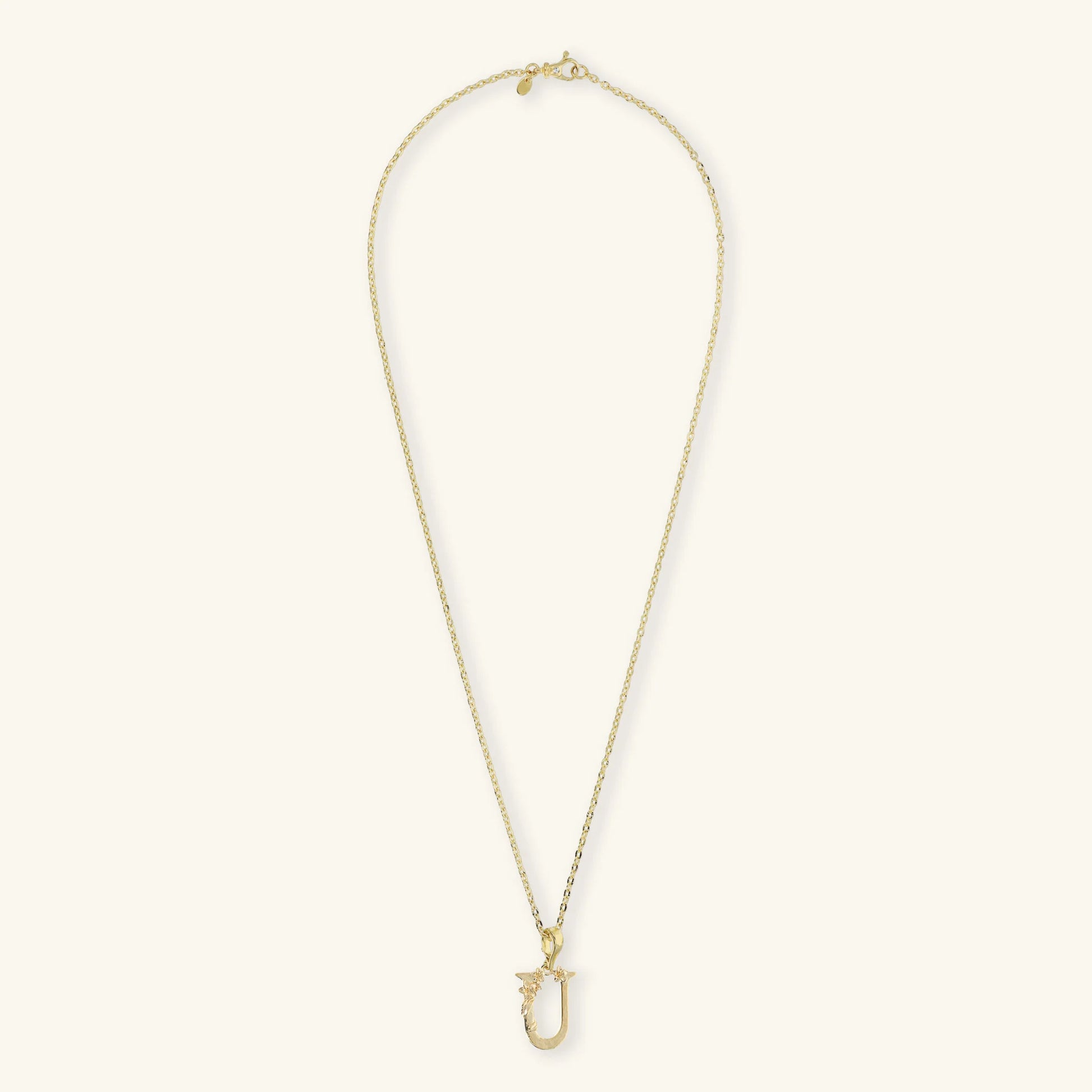 Set Collana Diamantata e Ciondolo Iniziale Martellato con Fiore