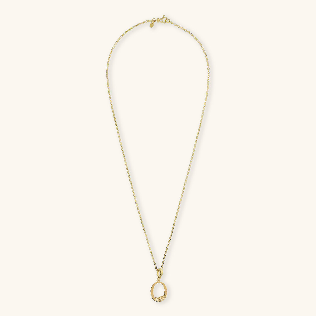 Diamond Necklace Set and Hammered Initial Pendant with Flower