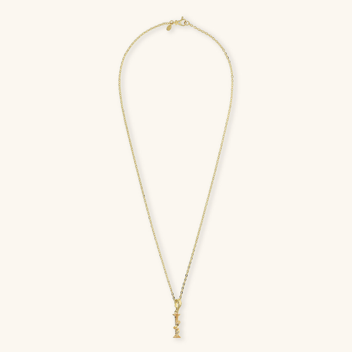 Diamond Necklace Set and Hammered Initial Pendant with Flower