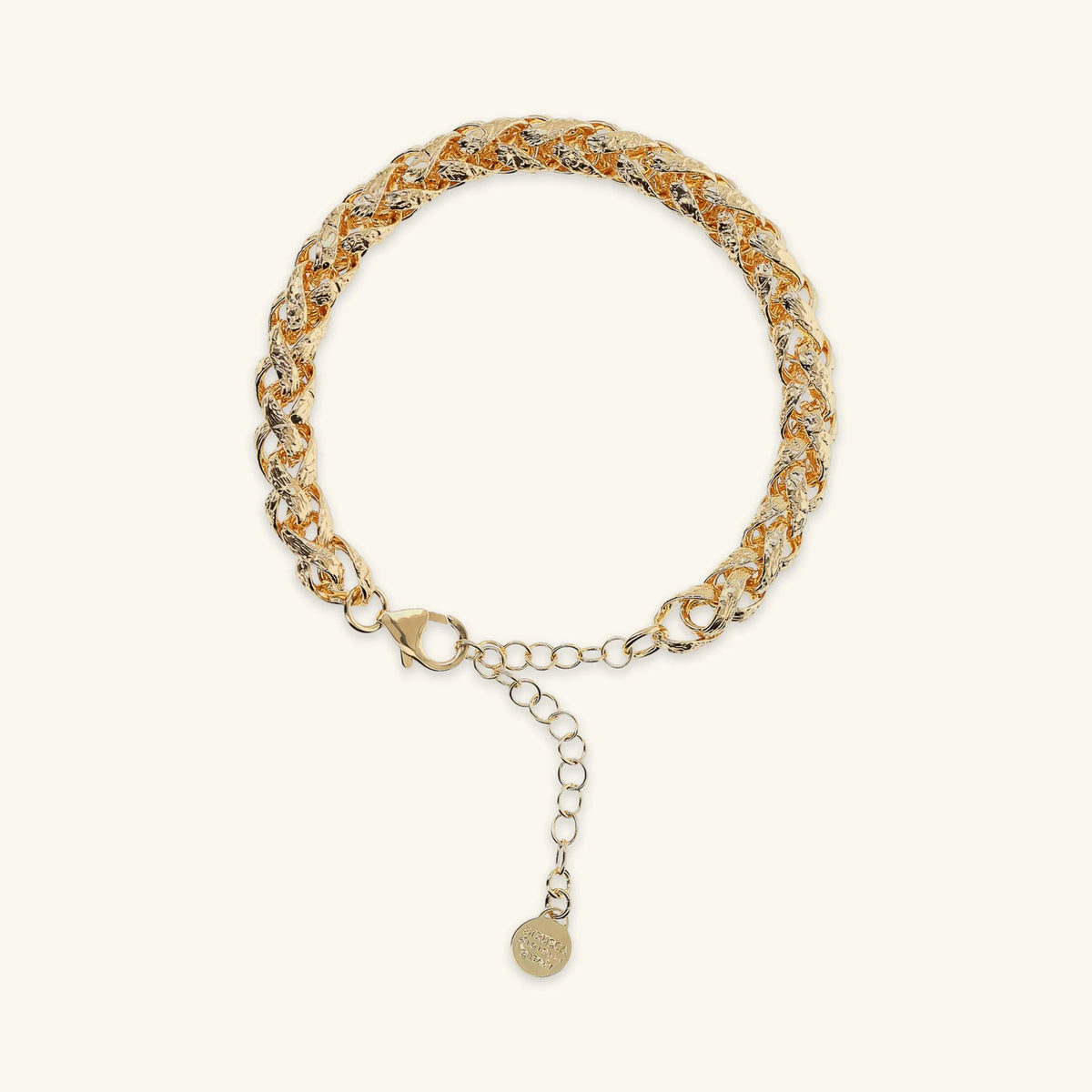 Bracciale Maxi Catena Spiga Martellata