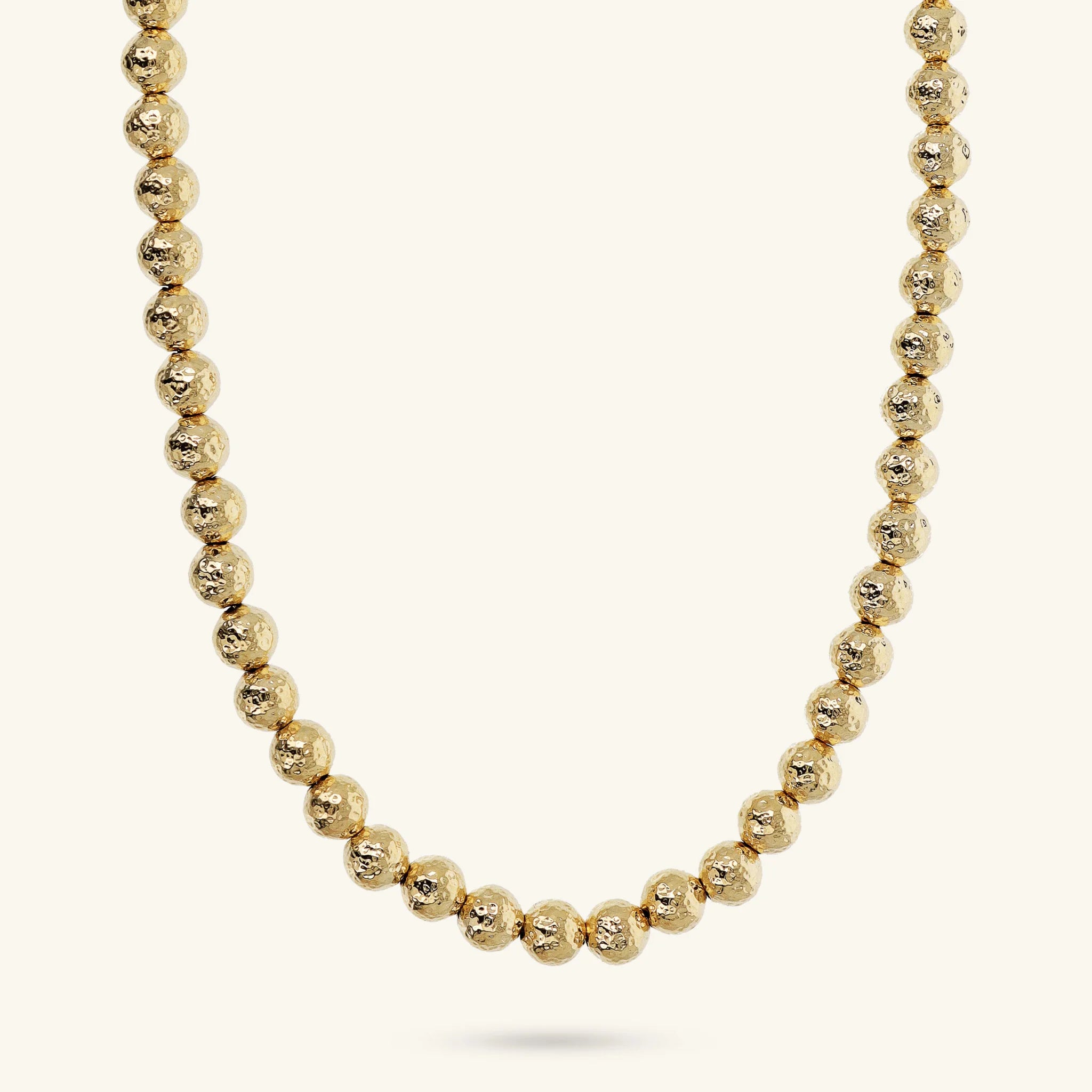 Choker Necklace with Hammered Spheres