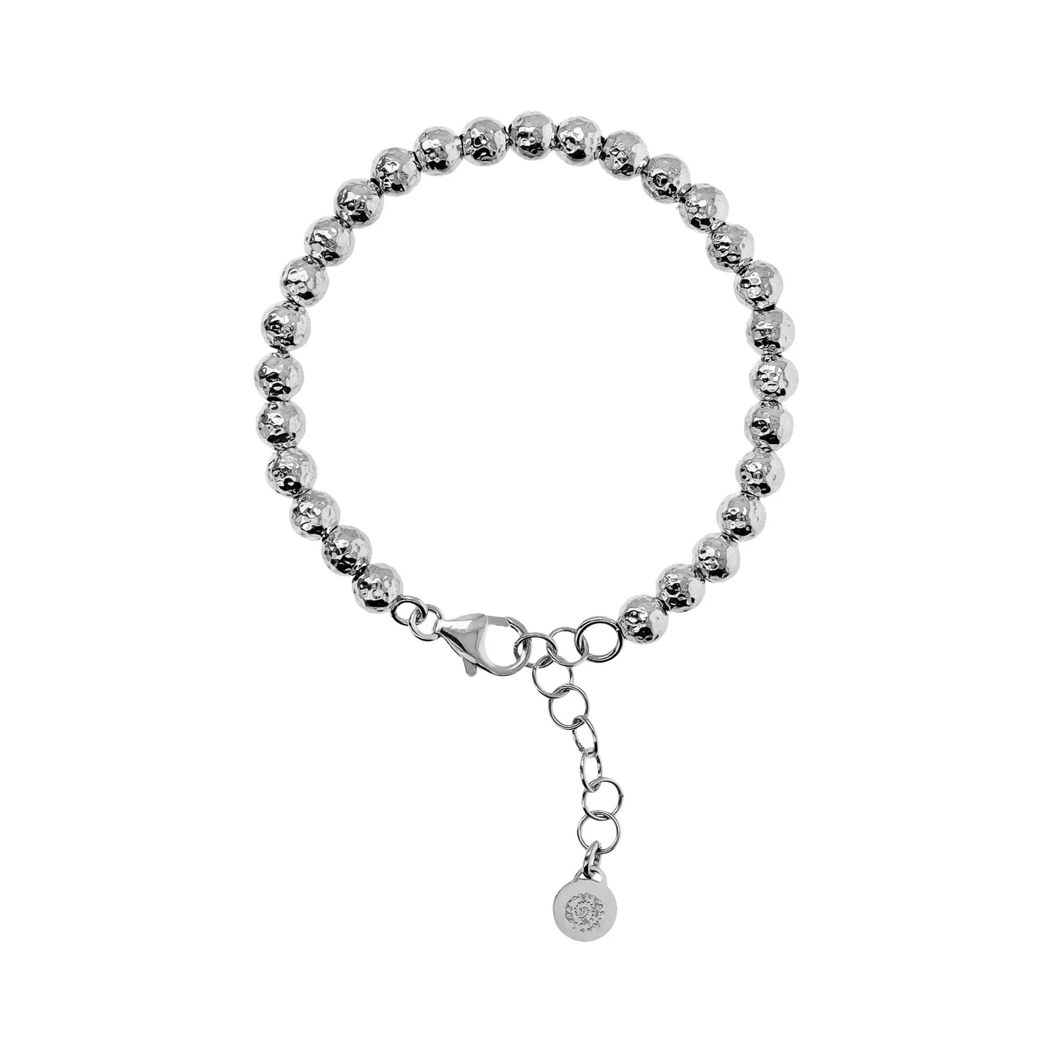 Bracelet with Hammered Spheres