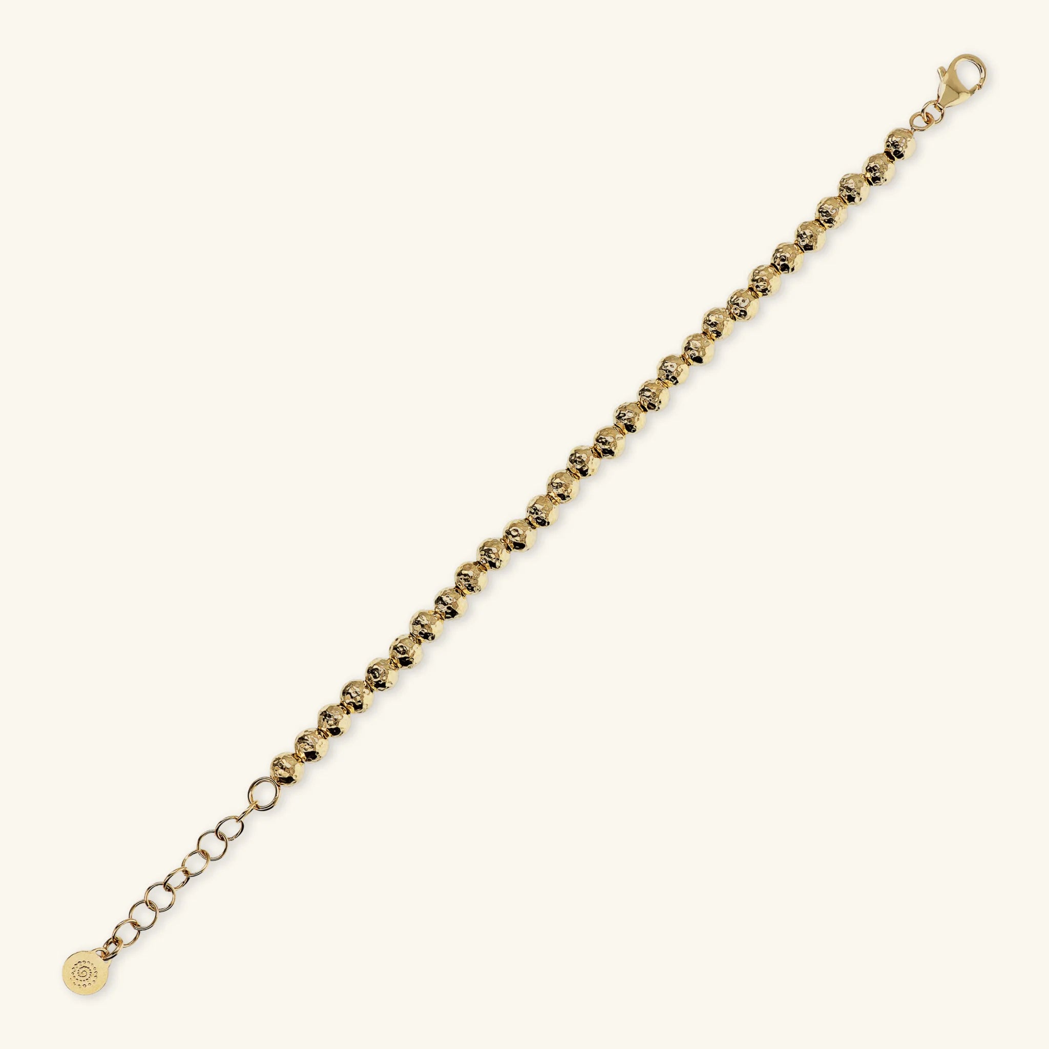 Bracelet with Hammered Spheres