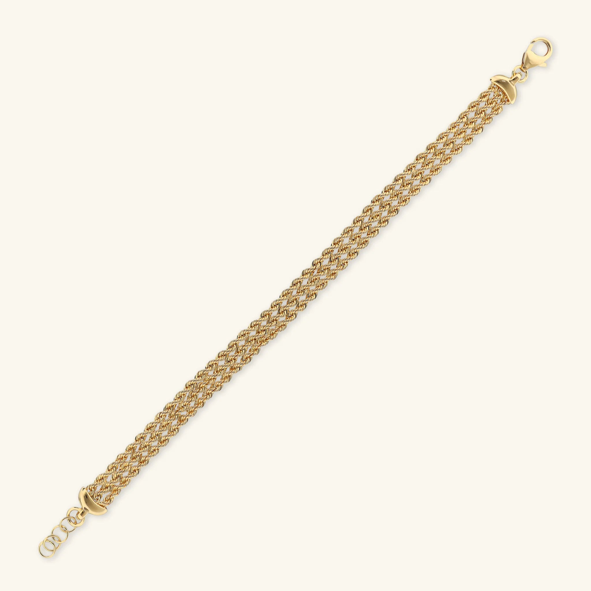 Multi-Strand Rope Chain Bracelet