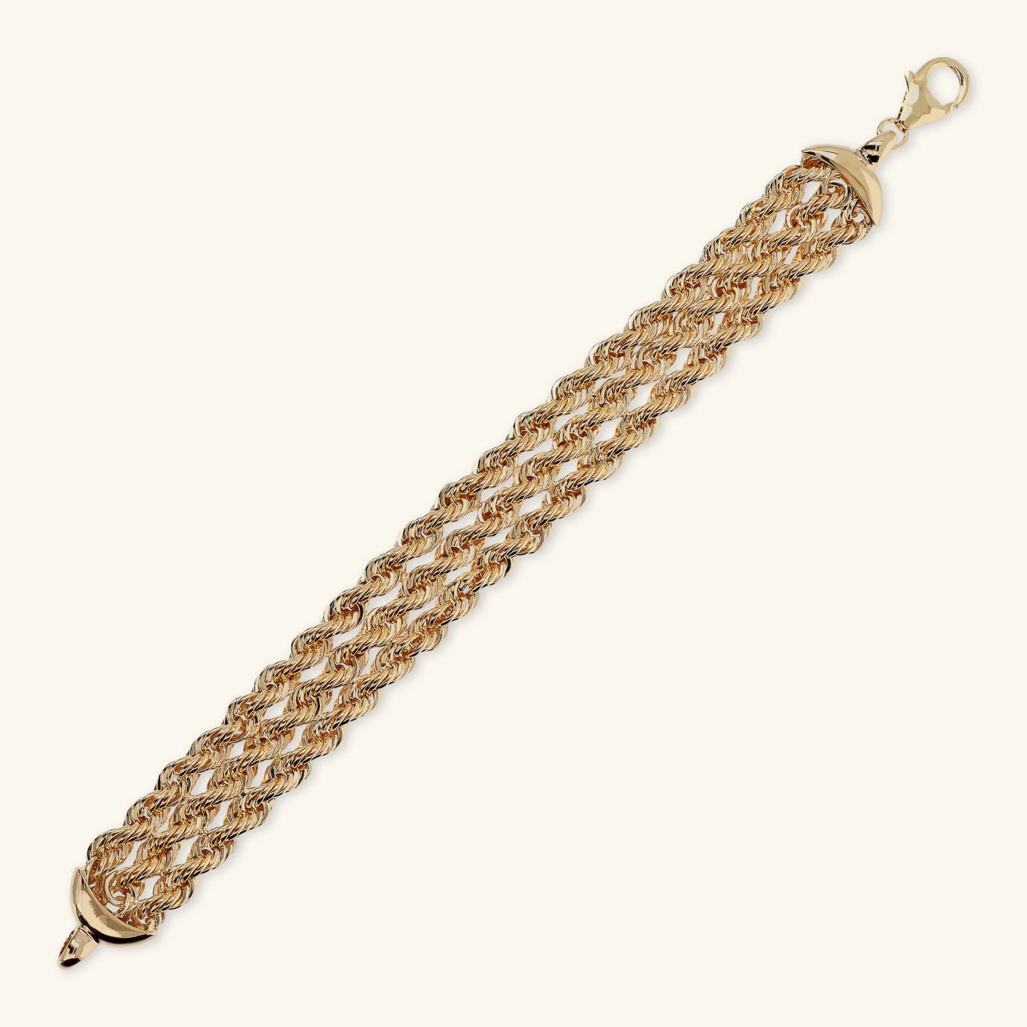 Bracciale Multifilo Maxi Catena Corda