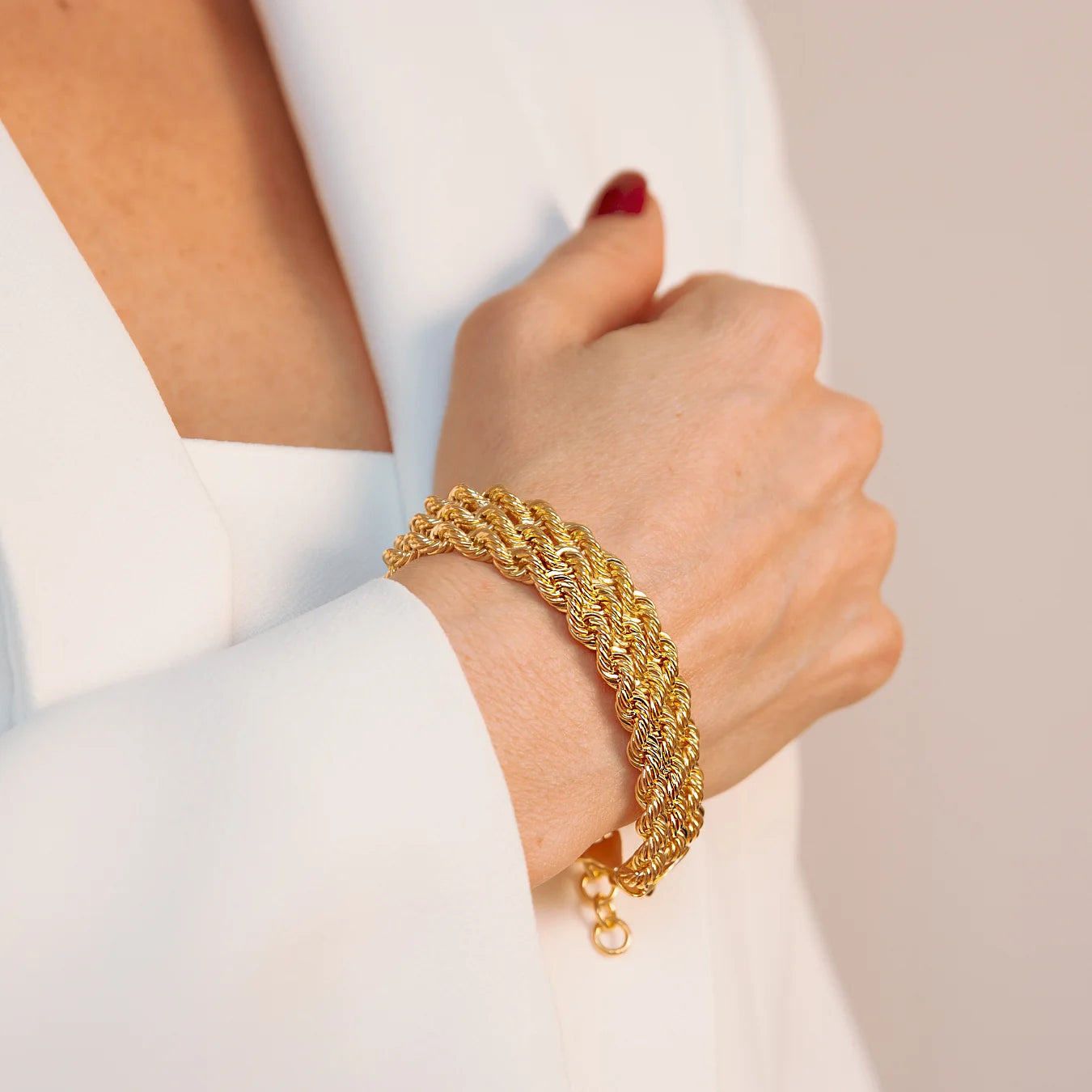 Multi-Strand Maxi Rope Chain Bracelet