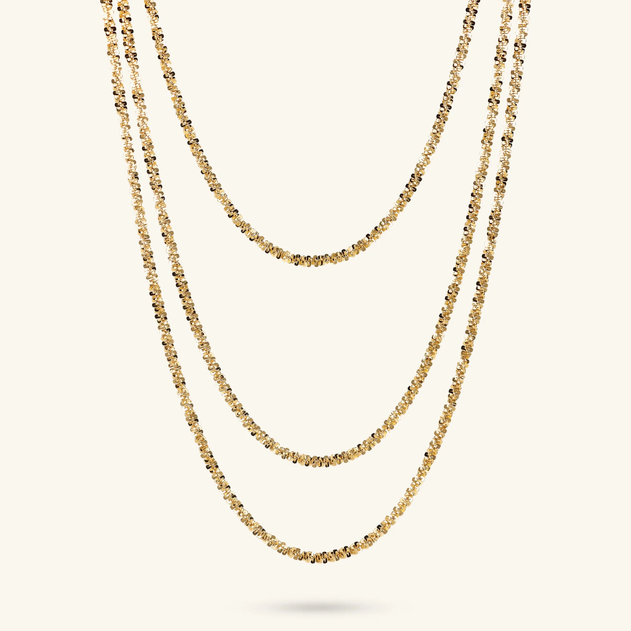 Graduated Multi-Strand Daisy Chain Necklace