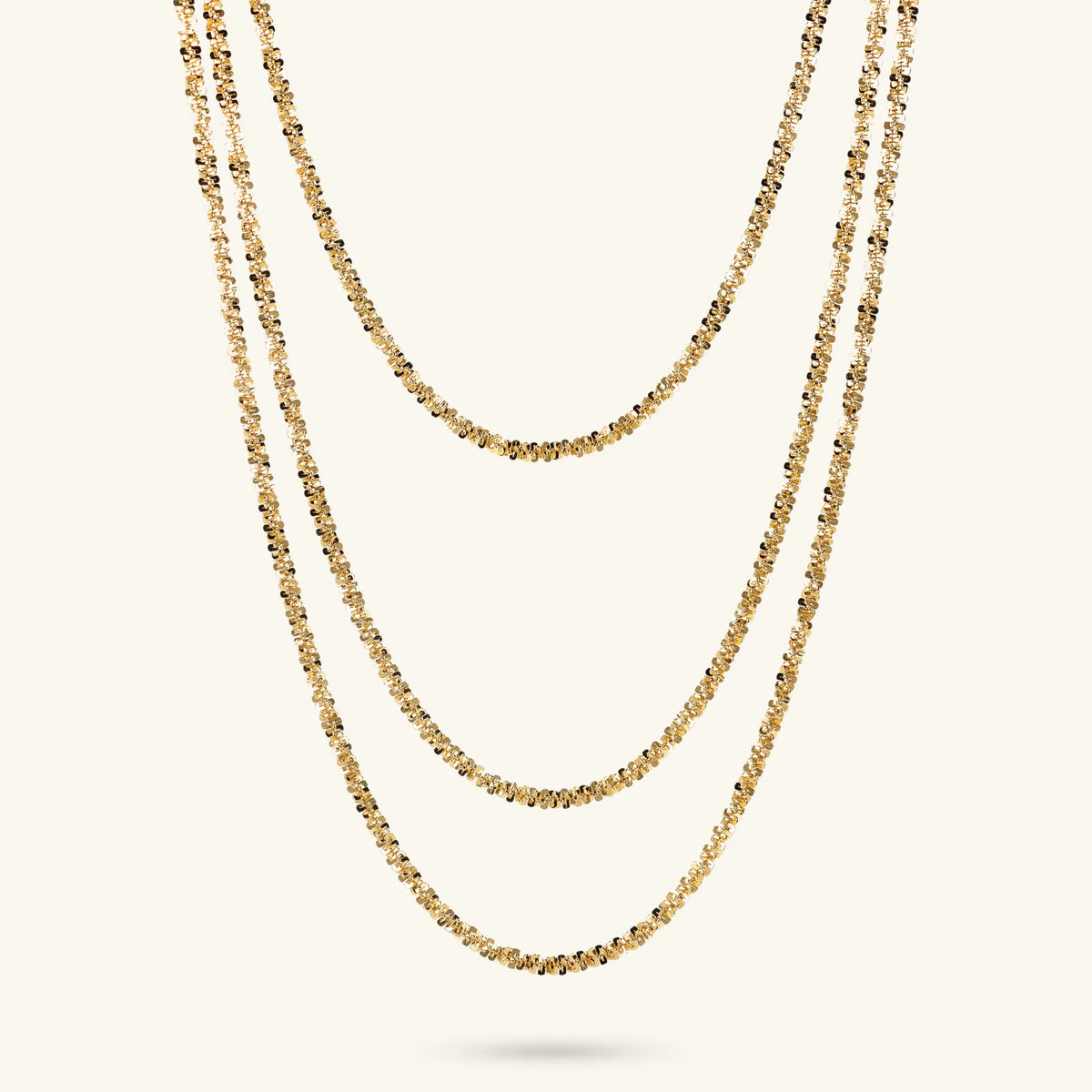 Collier multifils gradué chaîne marguerite
