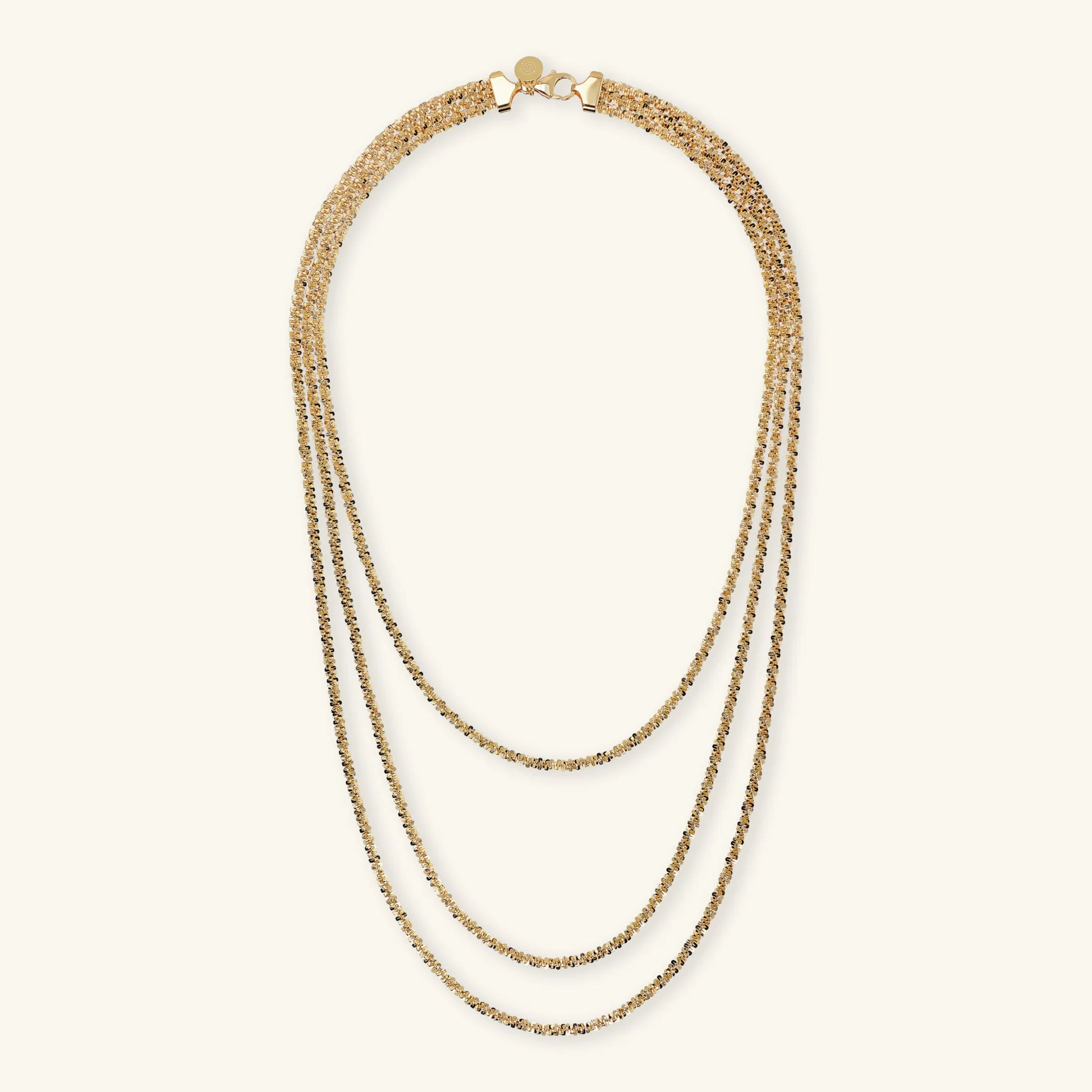 Collier multifils gradué chaîne marguerite