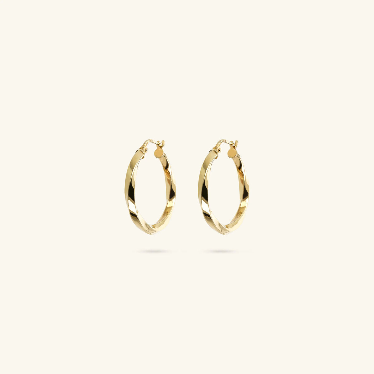 Boucles d'oreilles torsadées