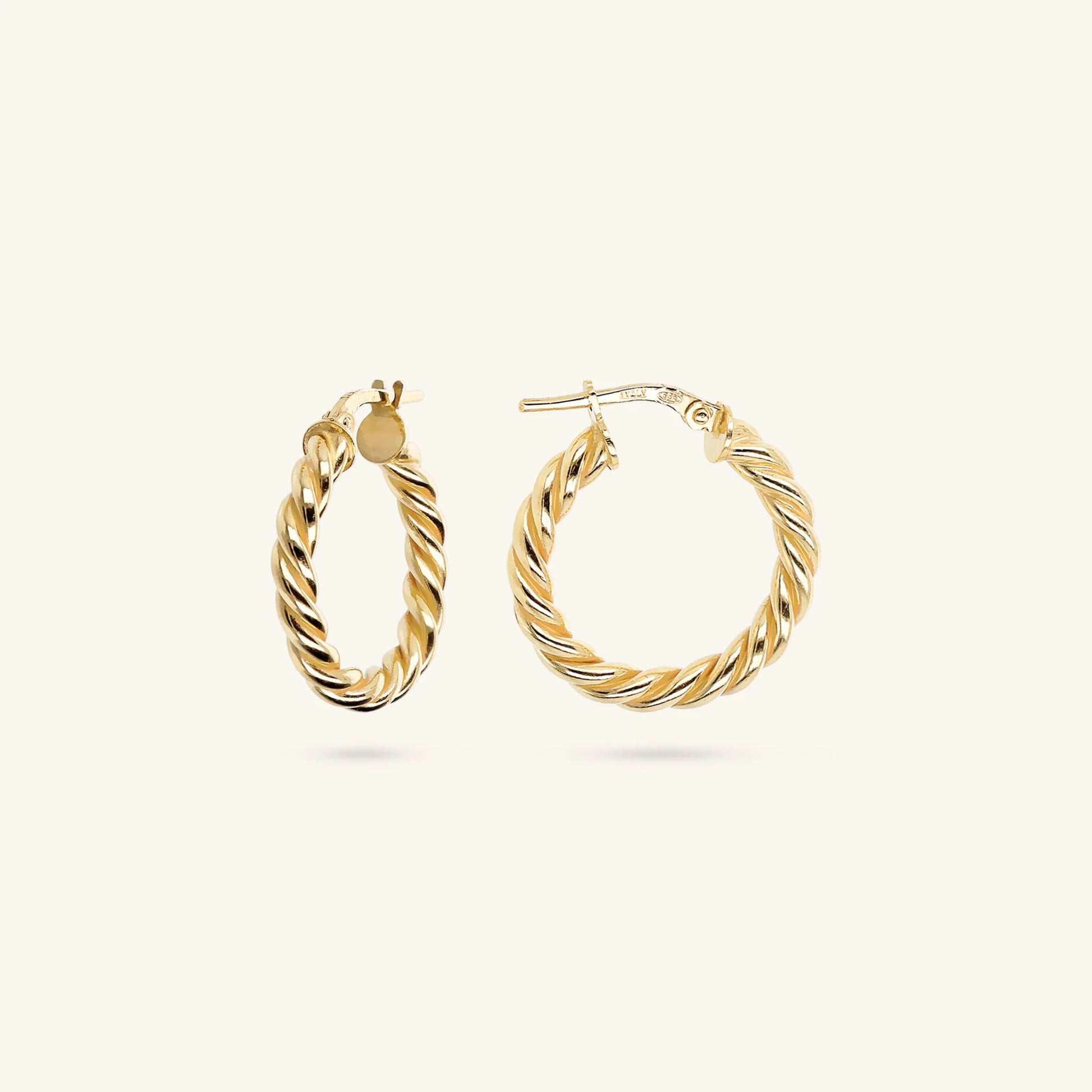 Boucles d'oreilles à motif tressé