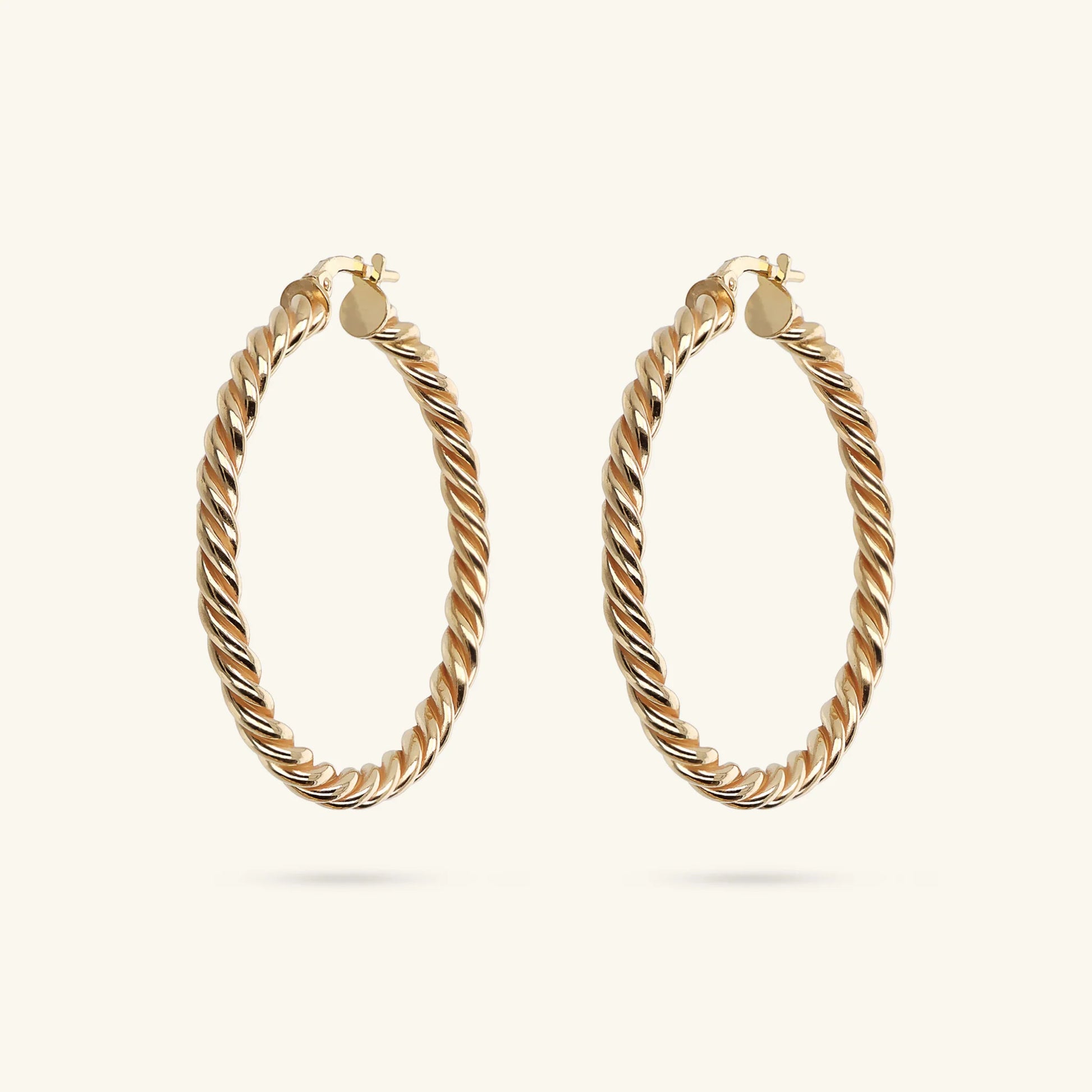 Boucles d'oreilles à motif tressé