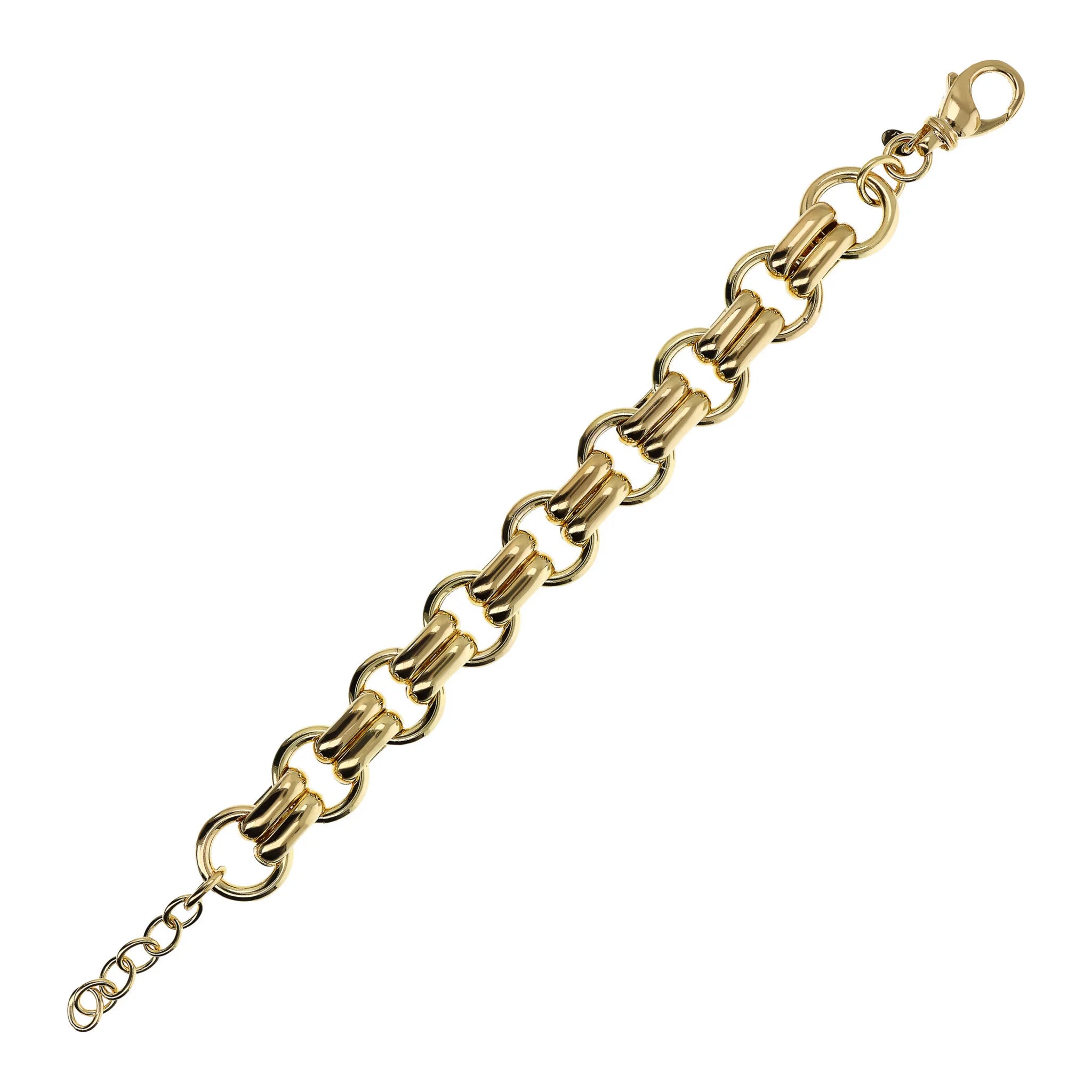 Bracciale con Maglie Ovali e Anelli