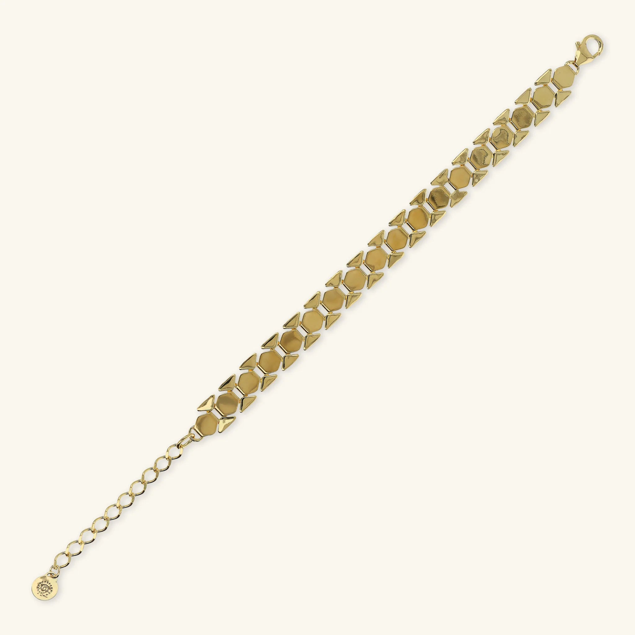 Geometric Flat Mesh Bracelet
