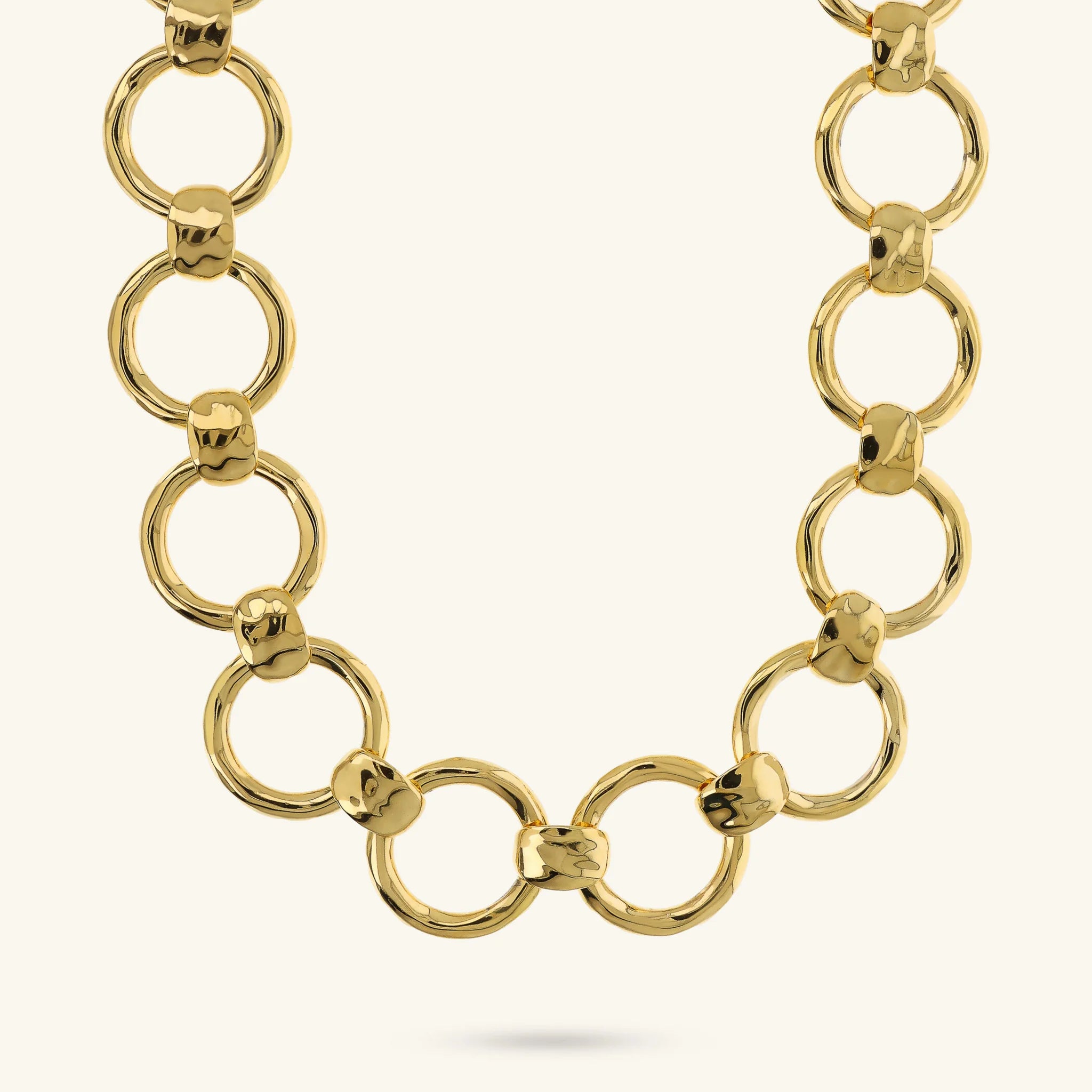 Collana ad Anelli Martellati