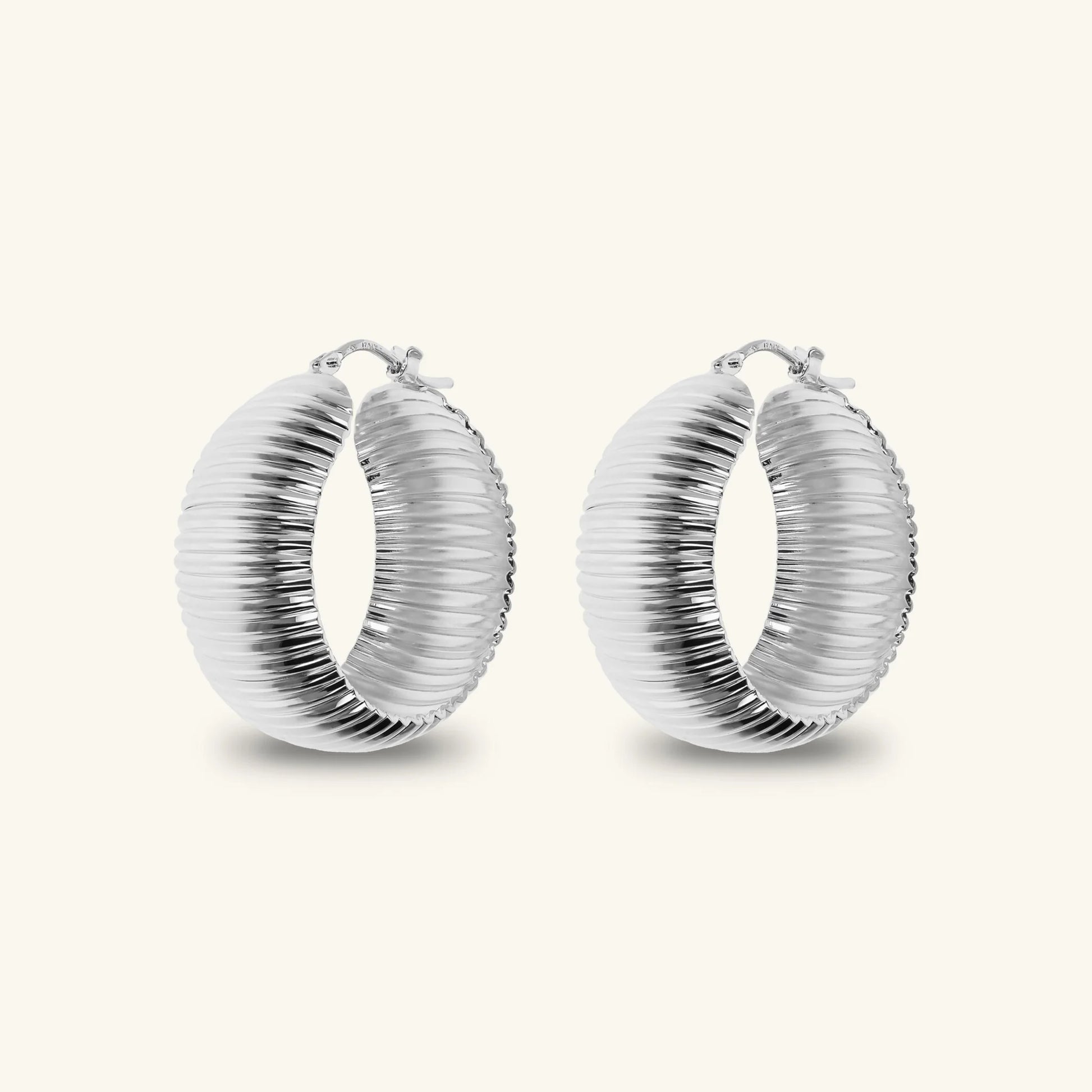 Textured Hoop Earrings