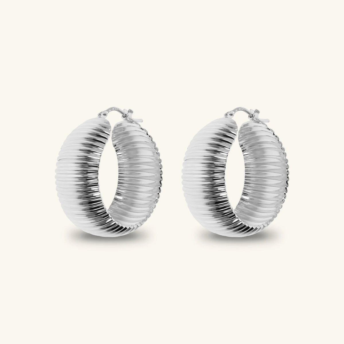 Textured Hoop Earrings