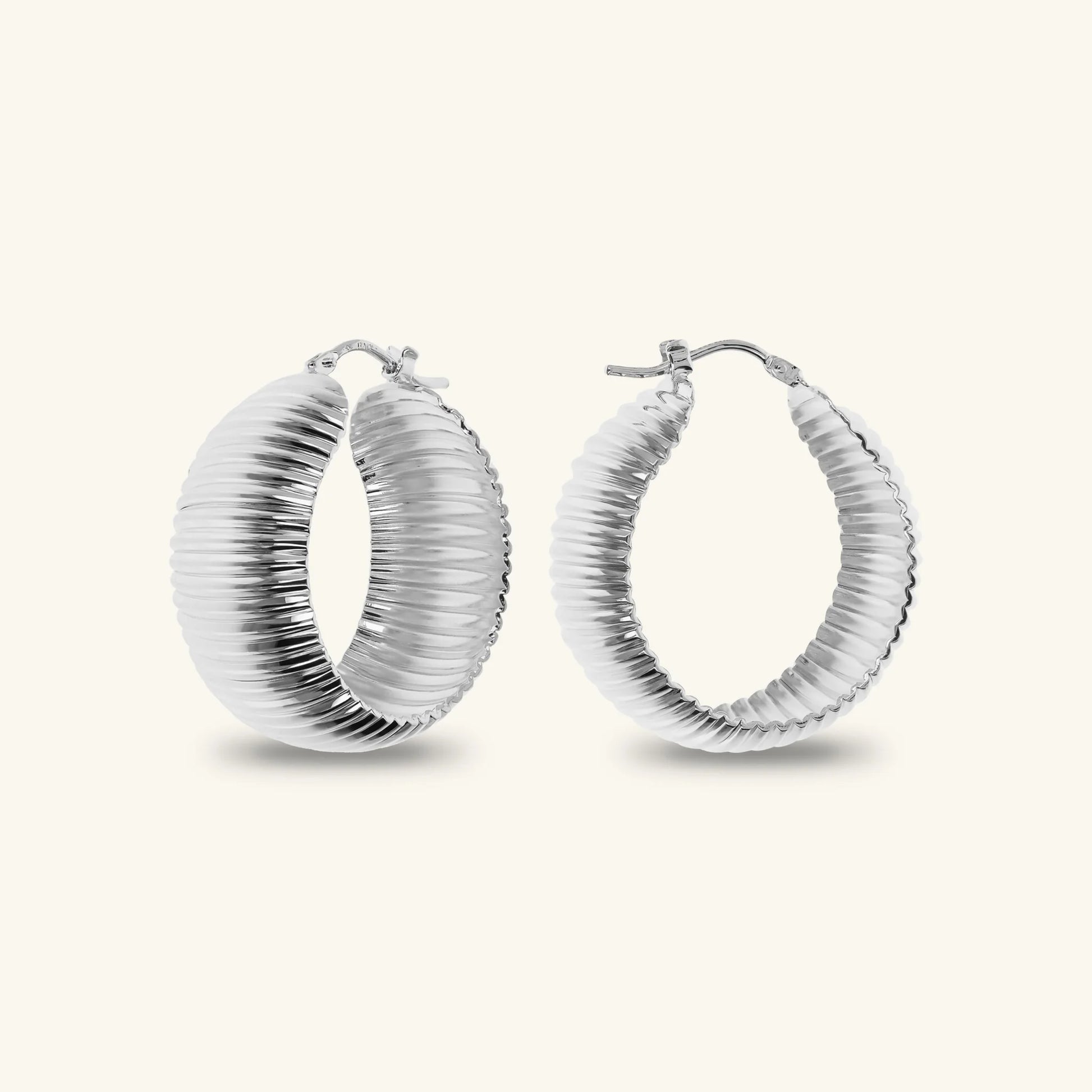 Textured Hoop Earrings