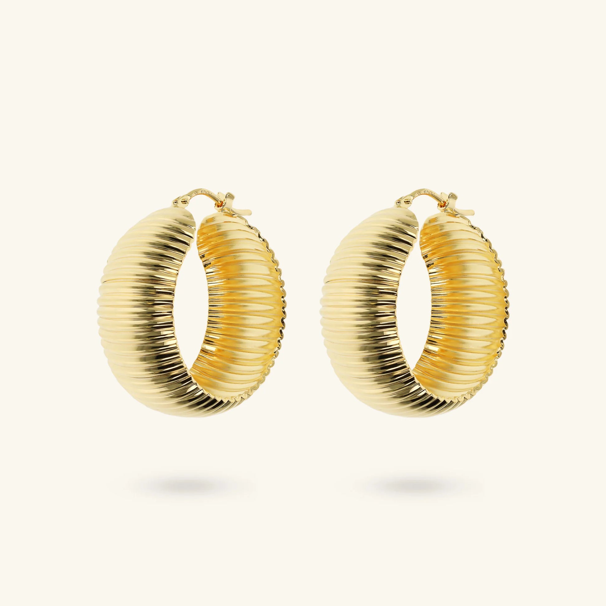Textured Hoop Earrings