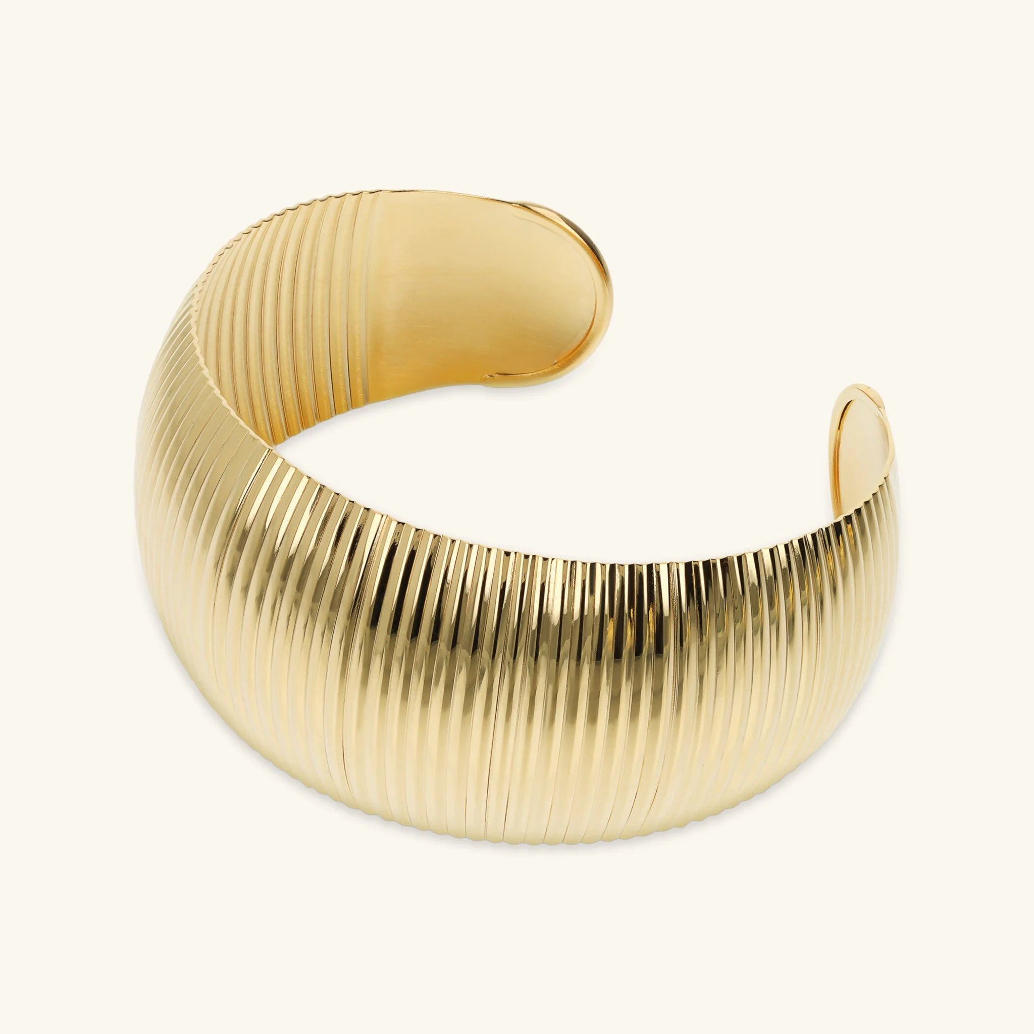 Graduated Textured Rigid Bracelet