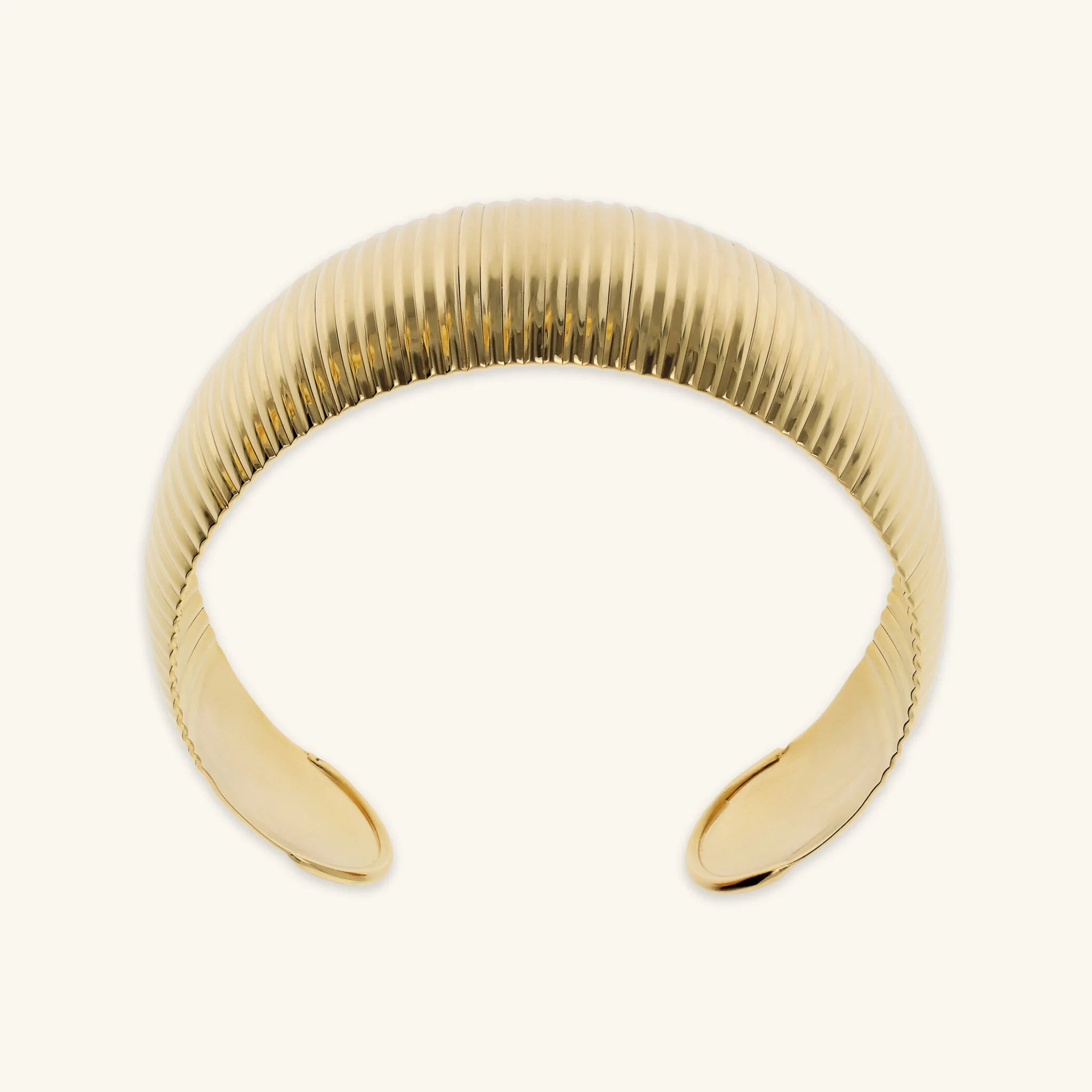 Graduated Textured Rigid Bracelet