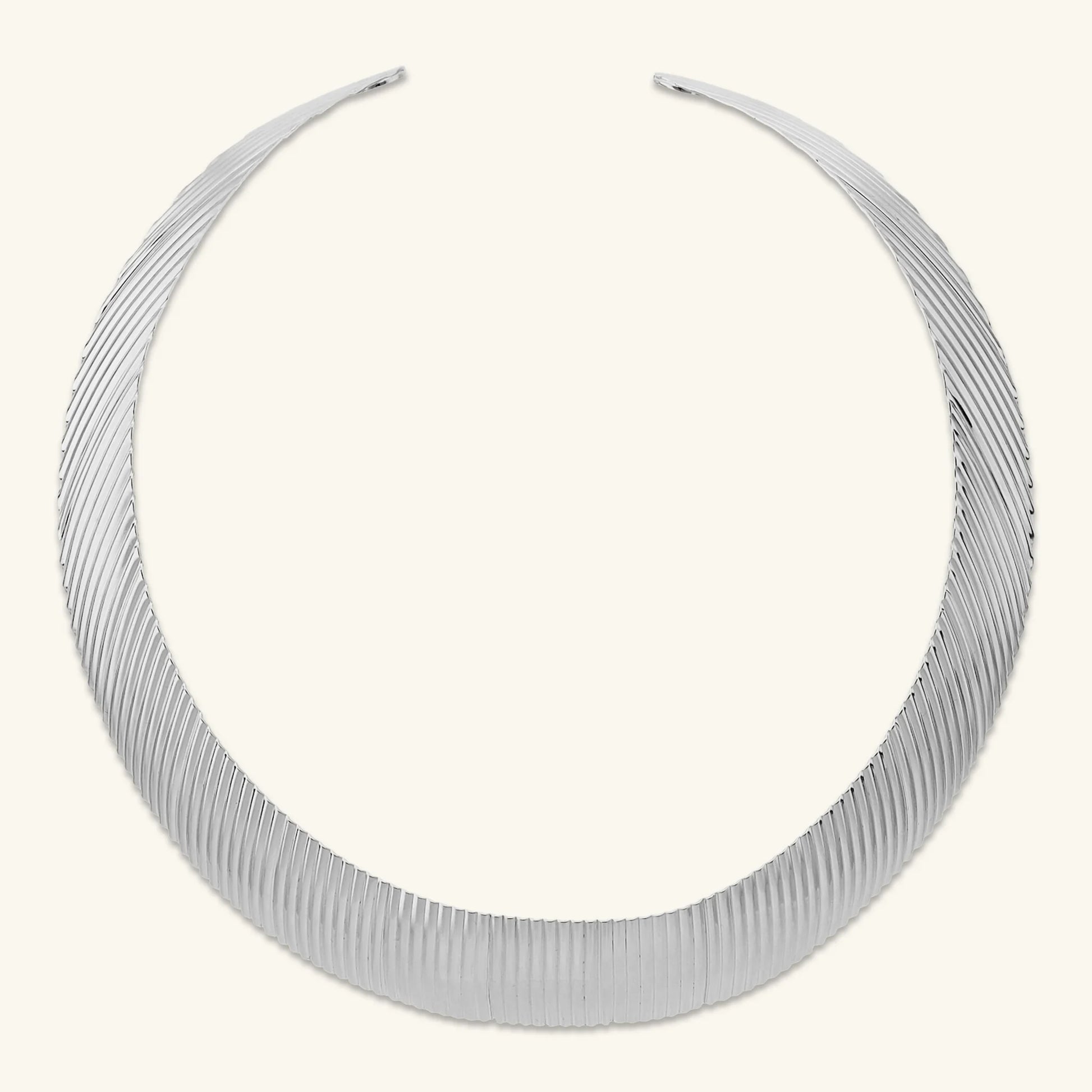 Collana Choker Graduata Texture Rigata