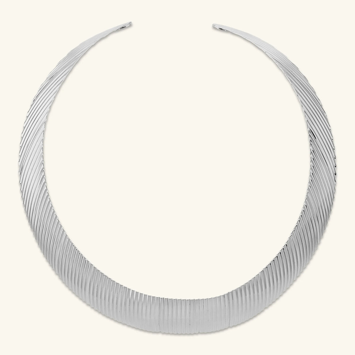 Graduated Textured Choker Necklace