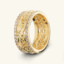 Byzantine Chain Ring with CZ Pavé
