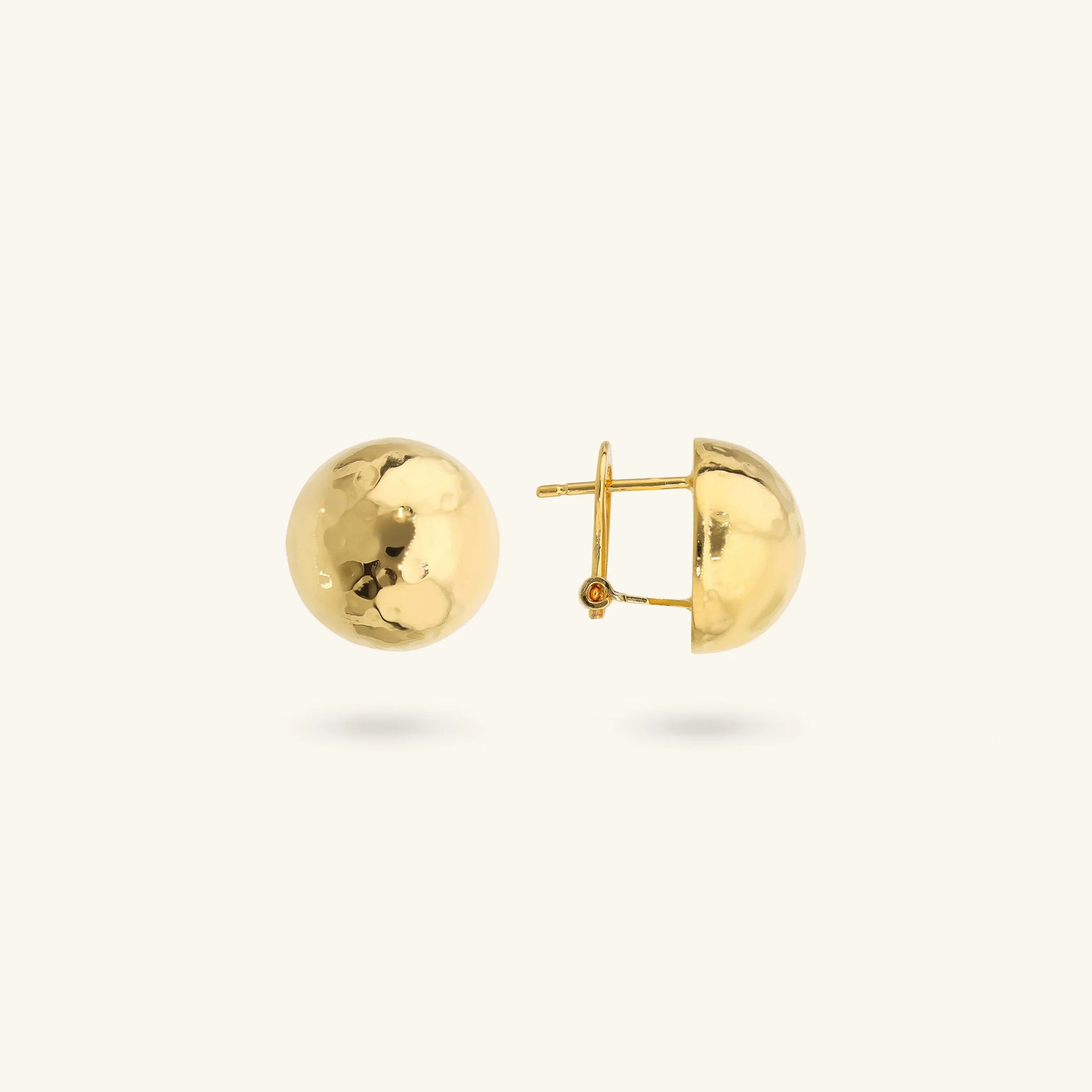 Boucles d'oreilles clous martelés  