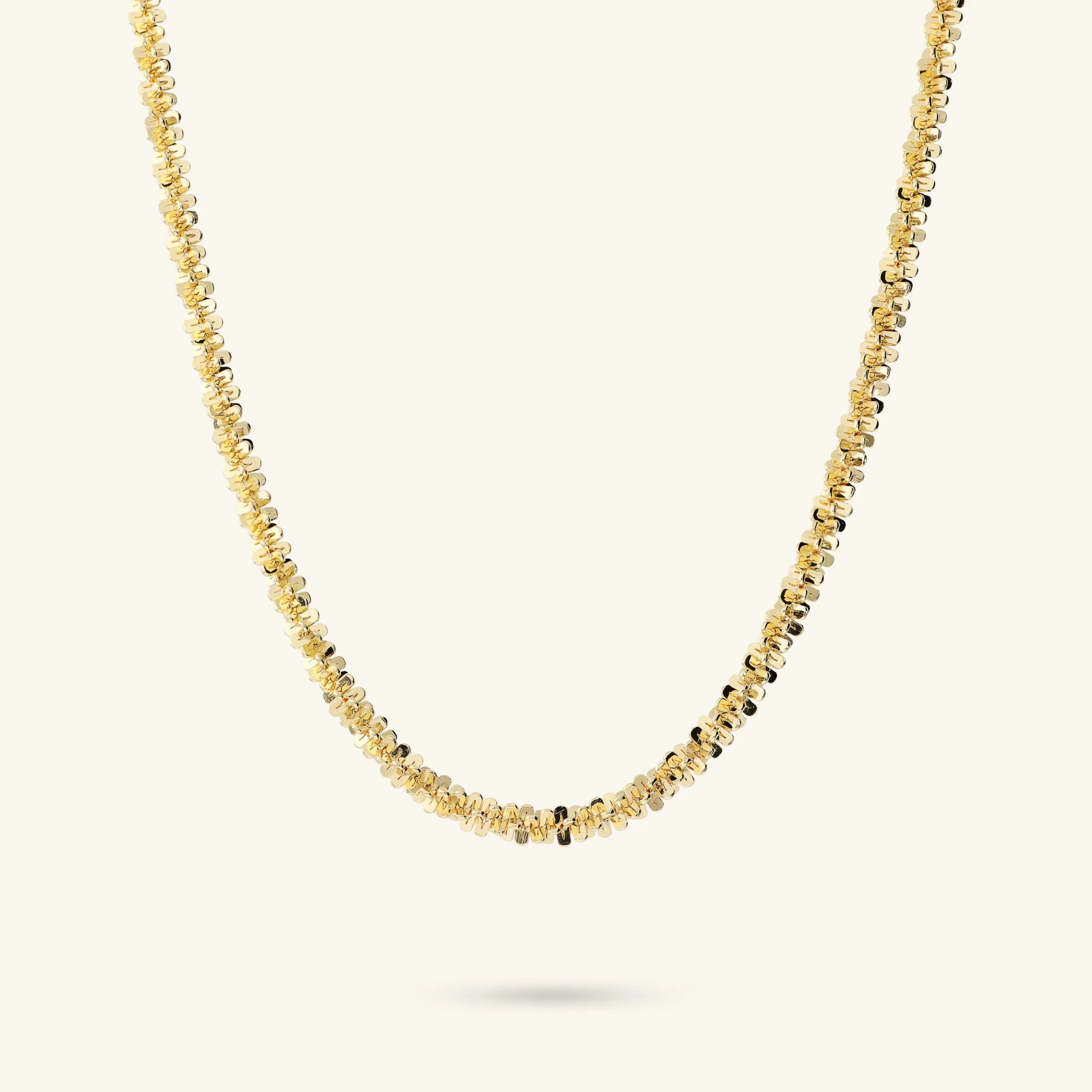 Collana Girocollo Catena Margherita Diamantata