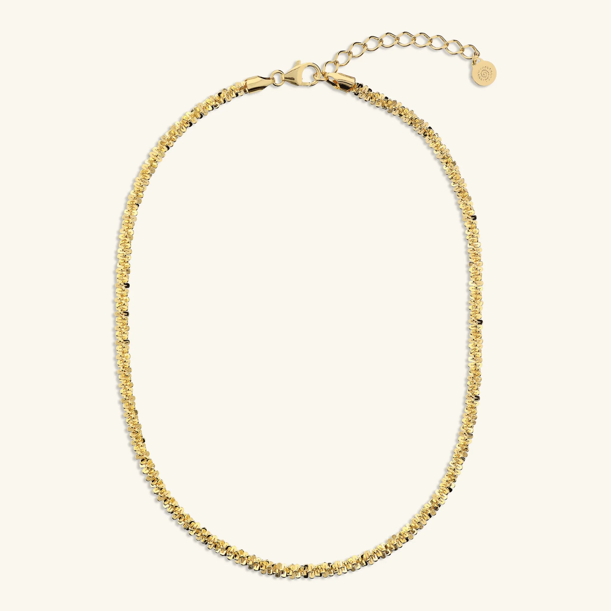 Collana Girocollo Catena Margherita Diamantata