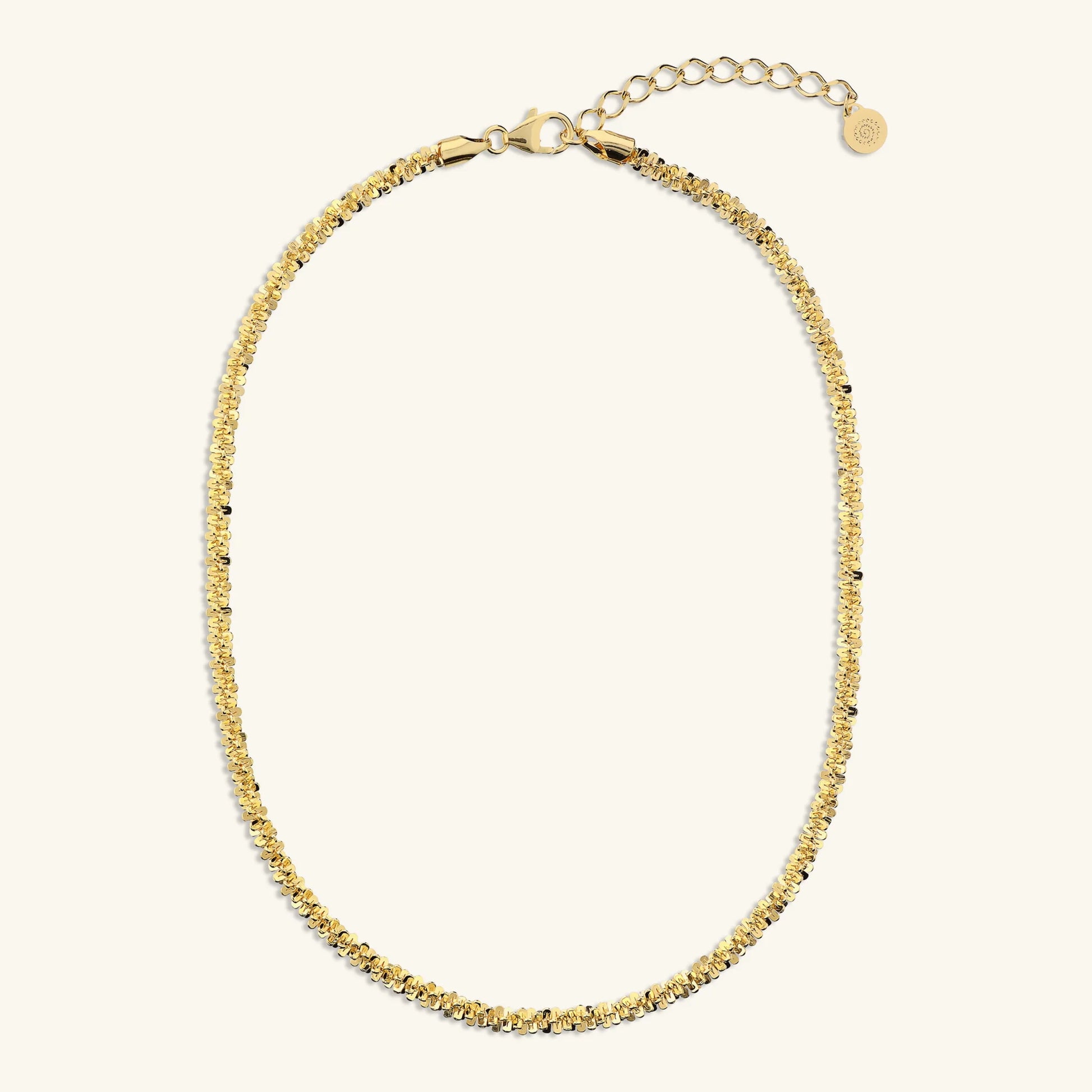 Collier ras du cou chaîne marguerite diamantée  