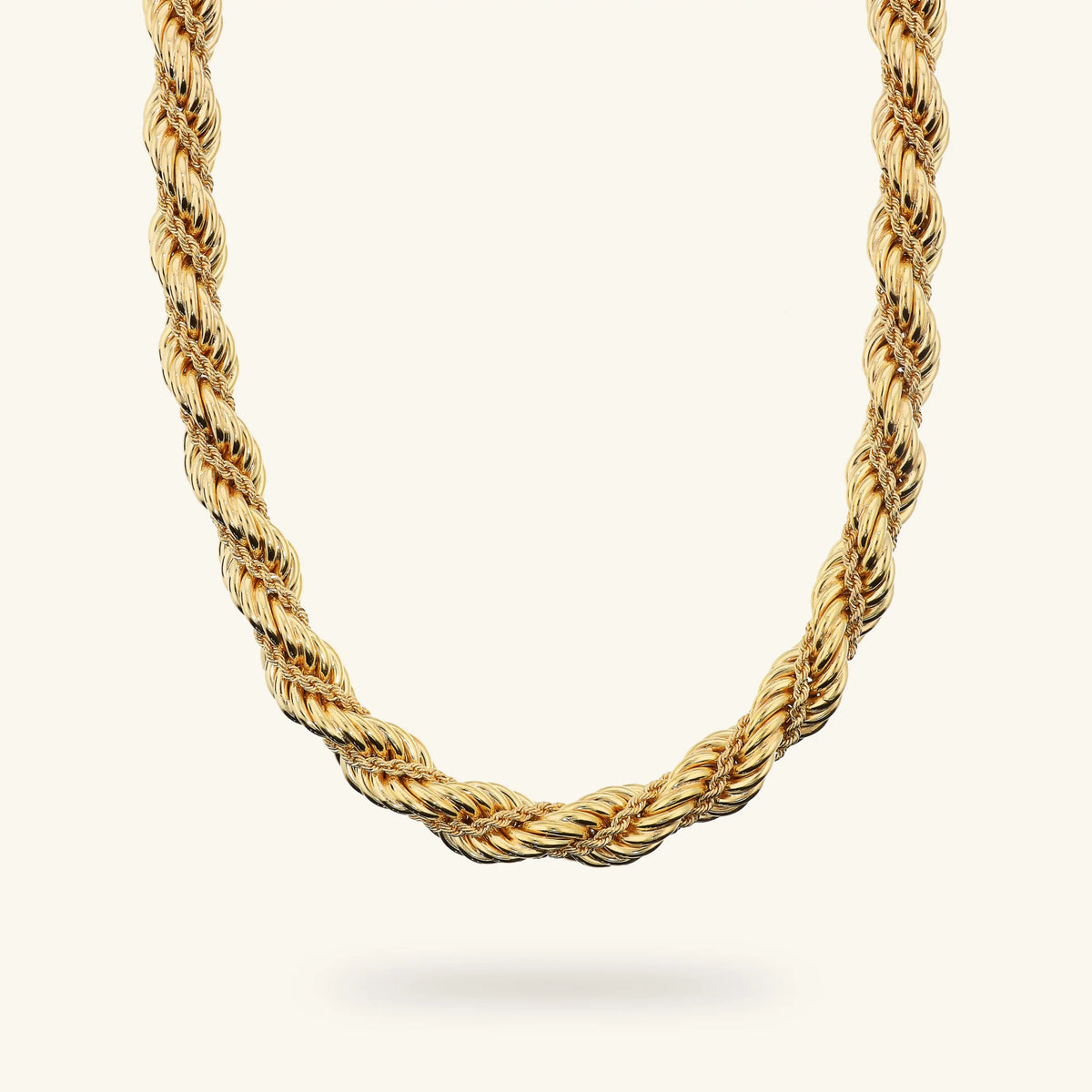 Collana Girocollo Doppia Catena Corda