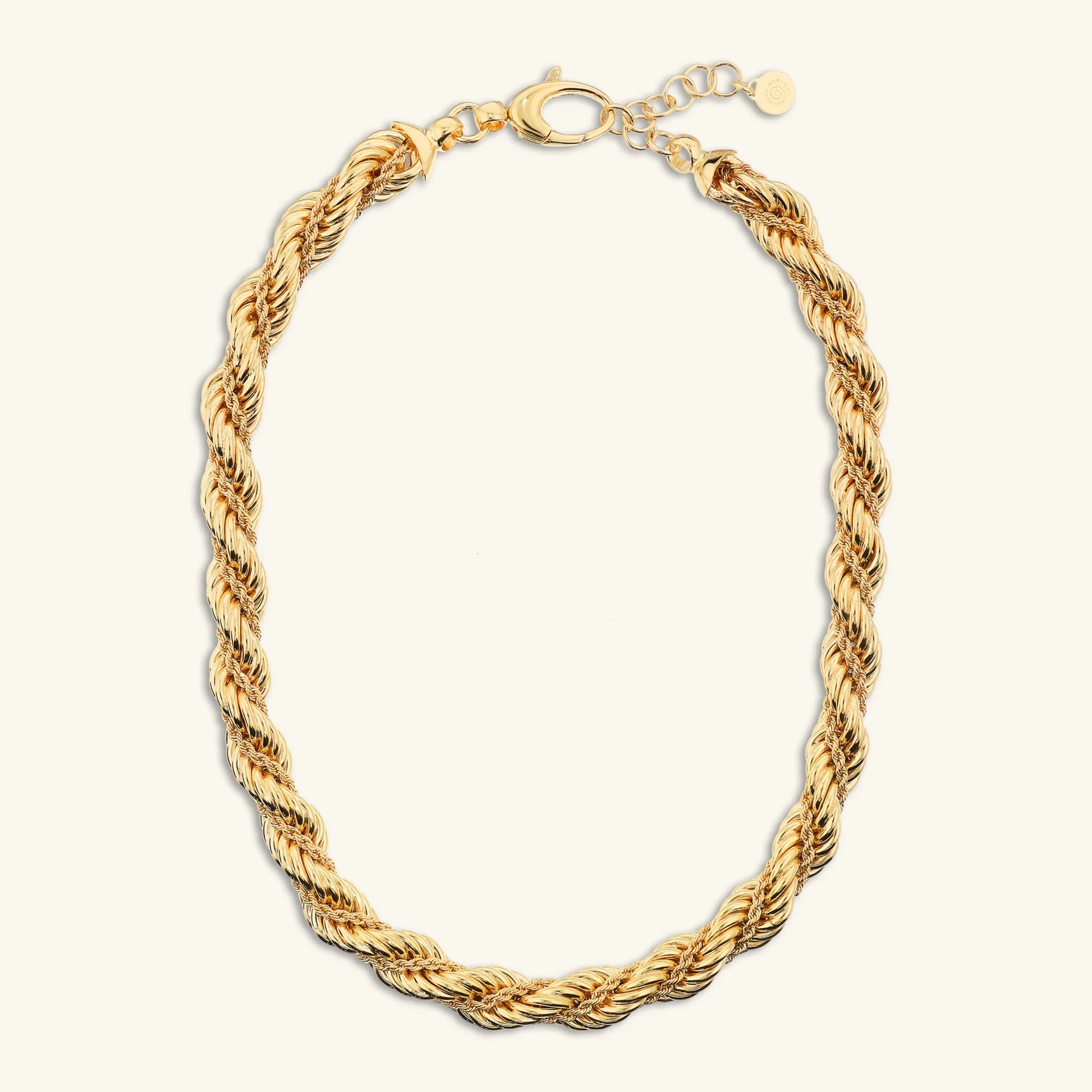 Collier Ras du Cou Double Chaîne Corde