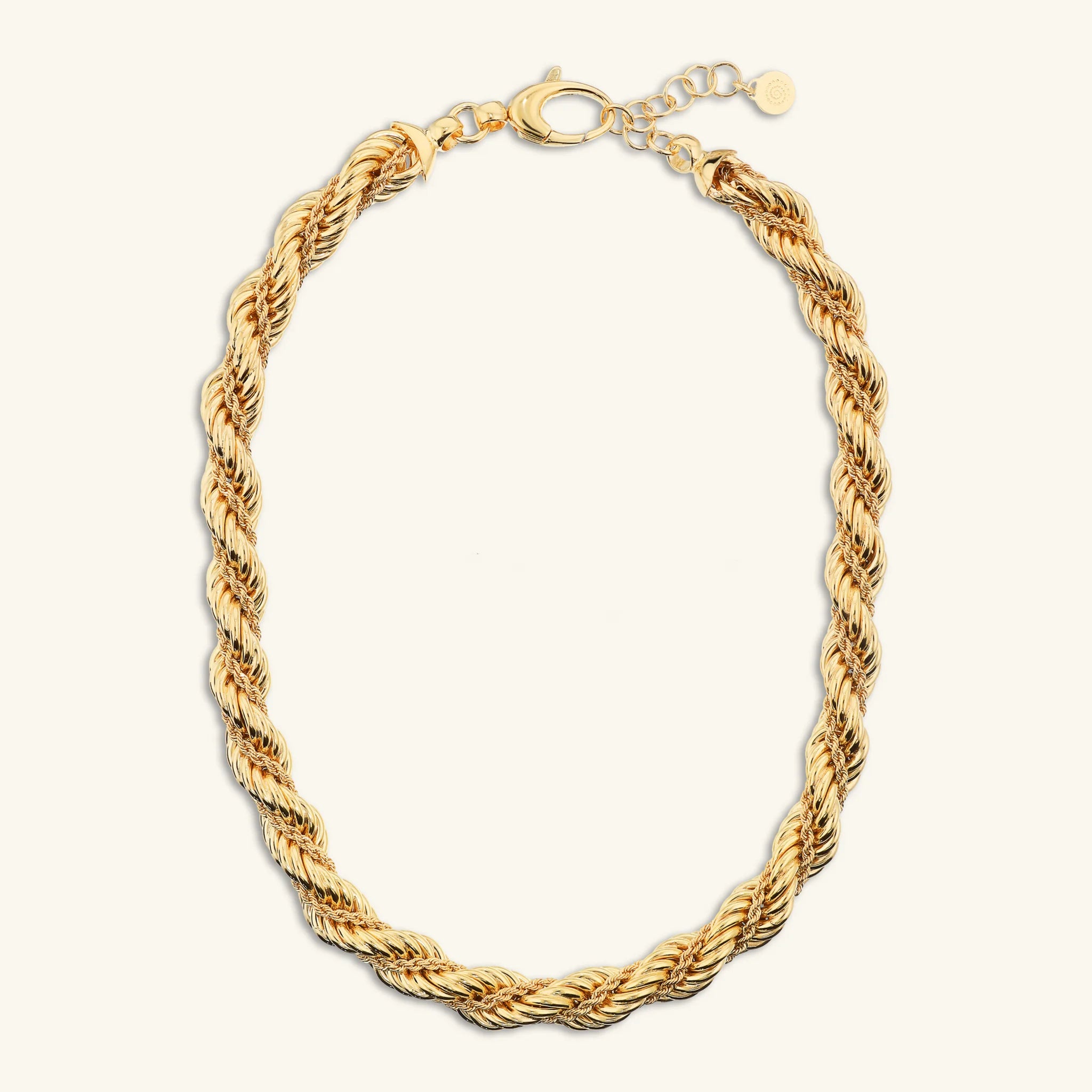 Collana Girocollo Doppia Catena Corda