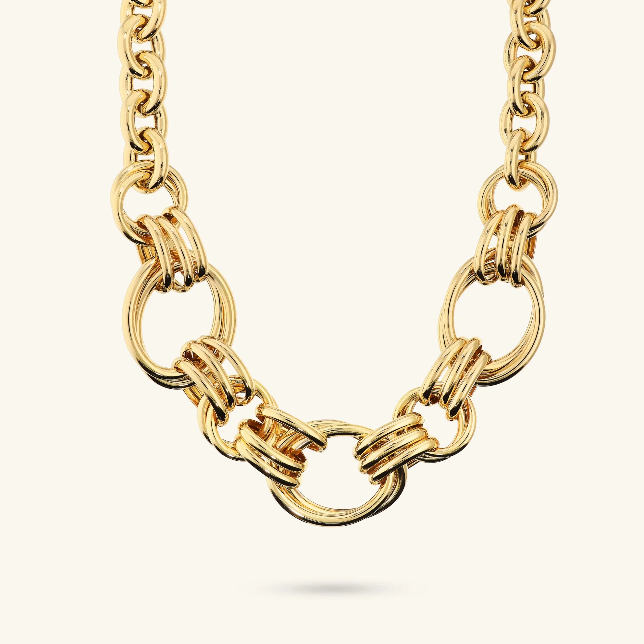 Ovale geflochtene Maxi-Gliederkette