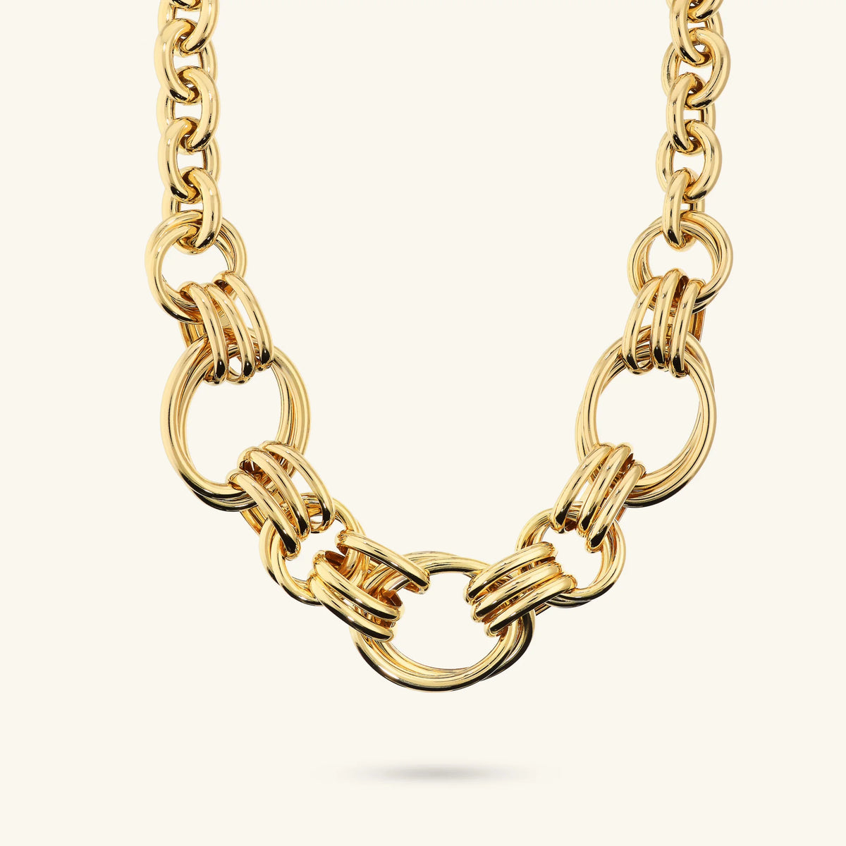 Collier Maxi à maillons tressés ovales