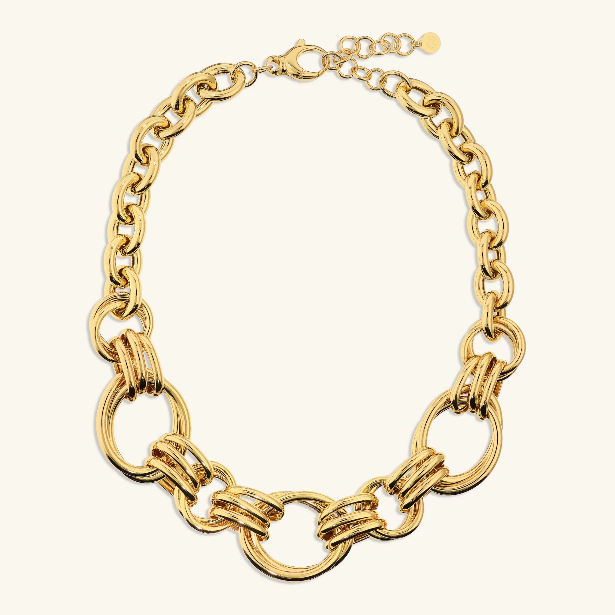 Ovale geflochtene Maxi-Gliederkette