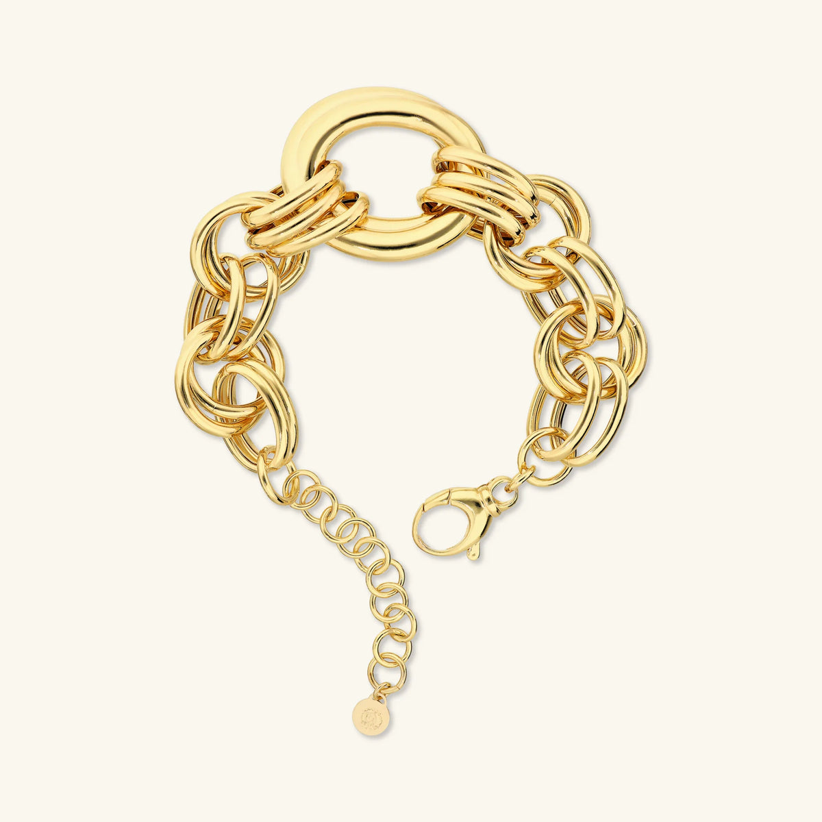 Bracciale Maxi Maglie Ovali a Intreccio
