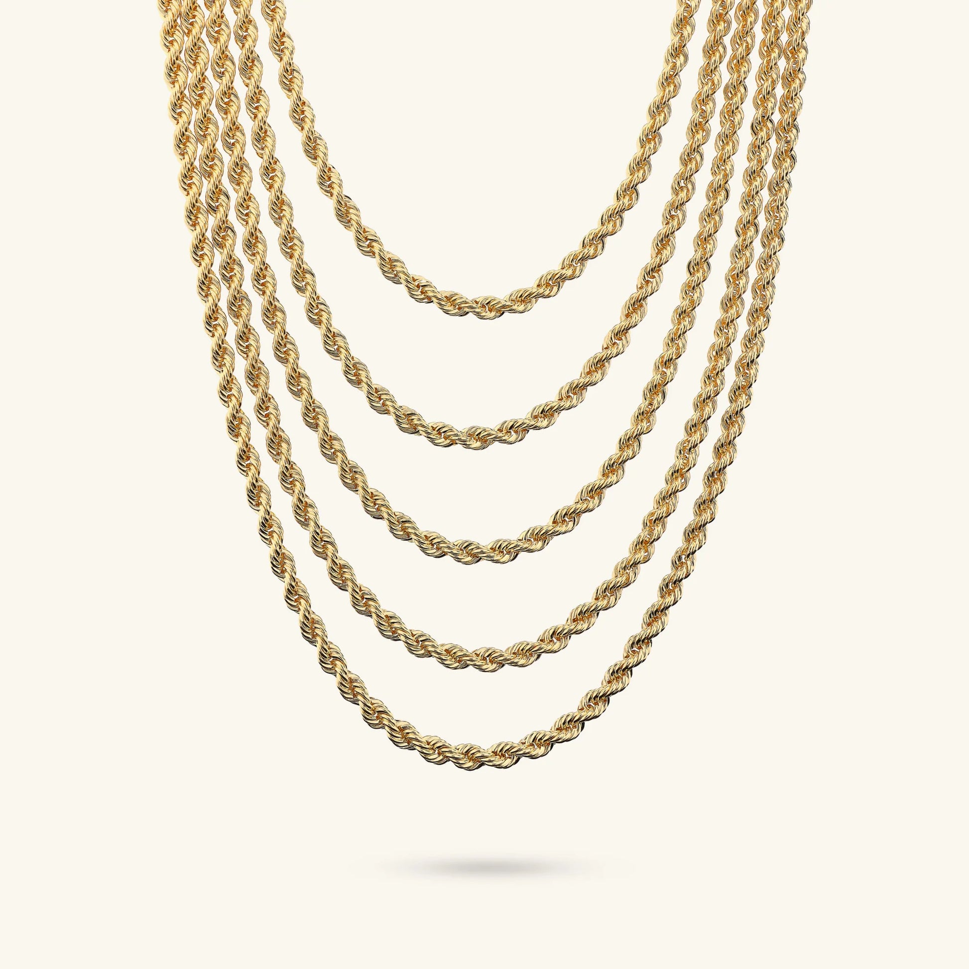 Collana Multifilo Graduata Maxi Catena Corda