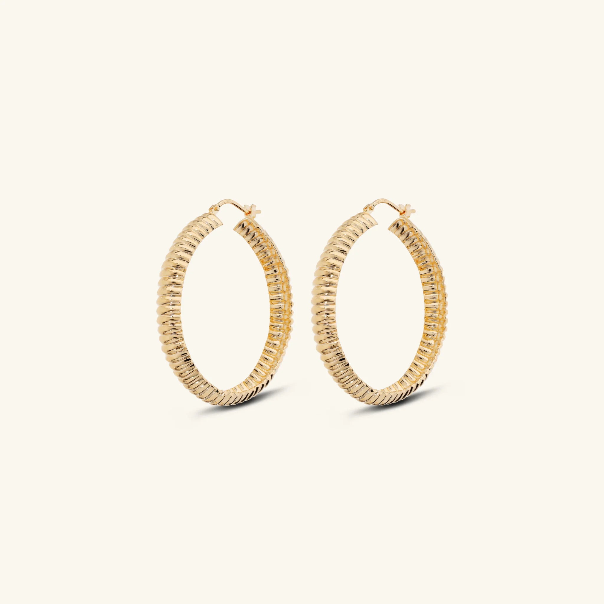 Textured Rope Hoop Earrings