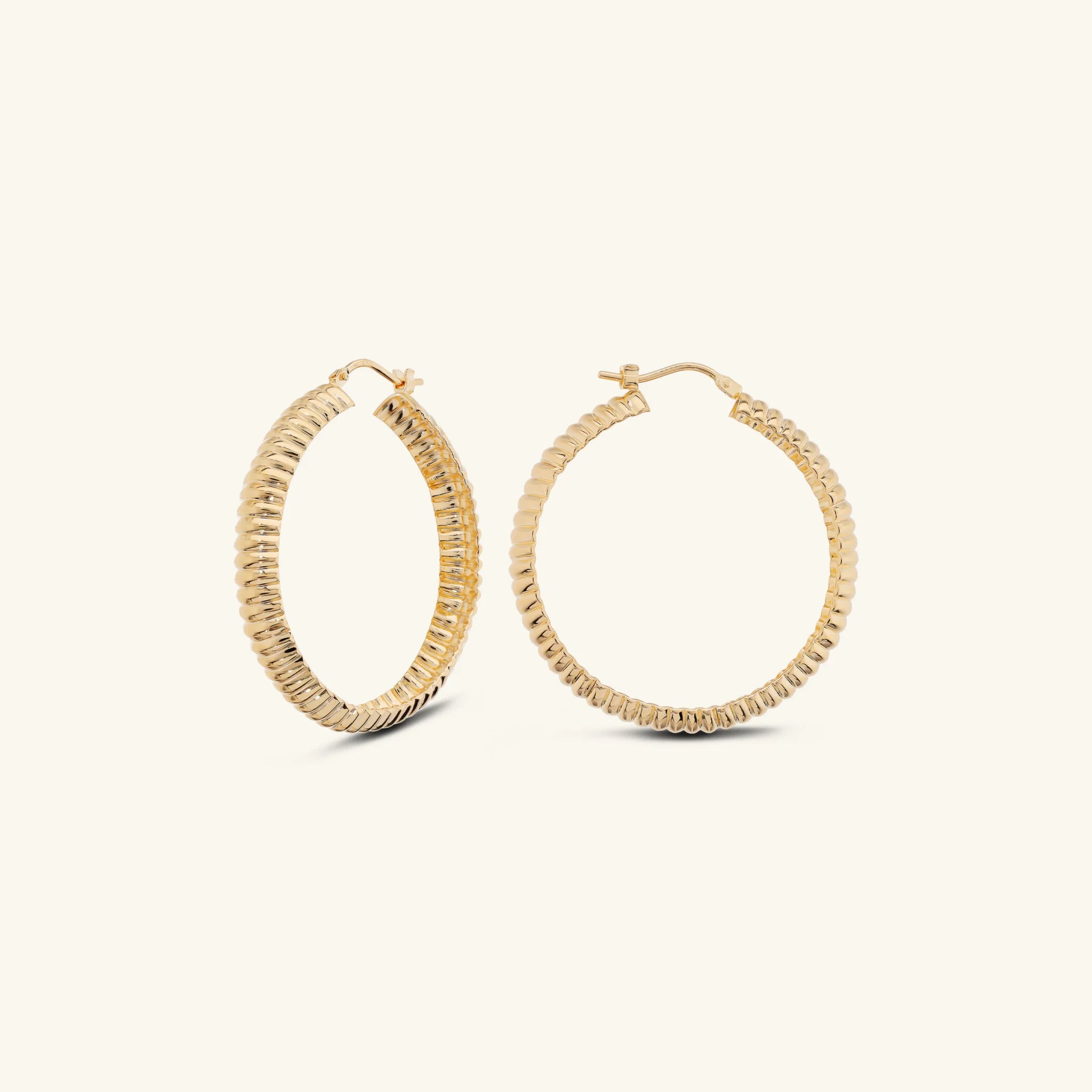 Textured Rope Hoop Earrings