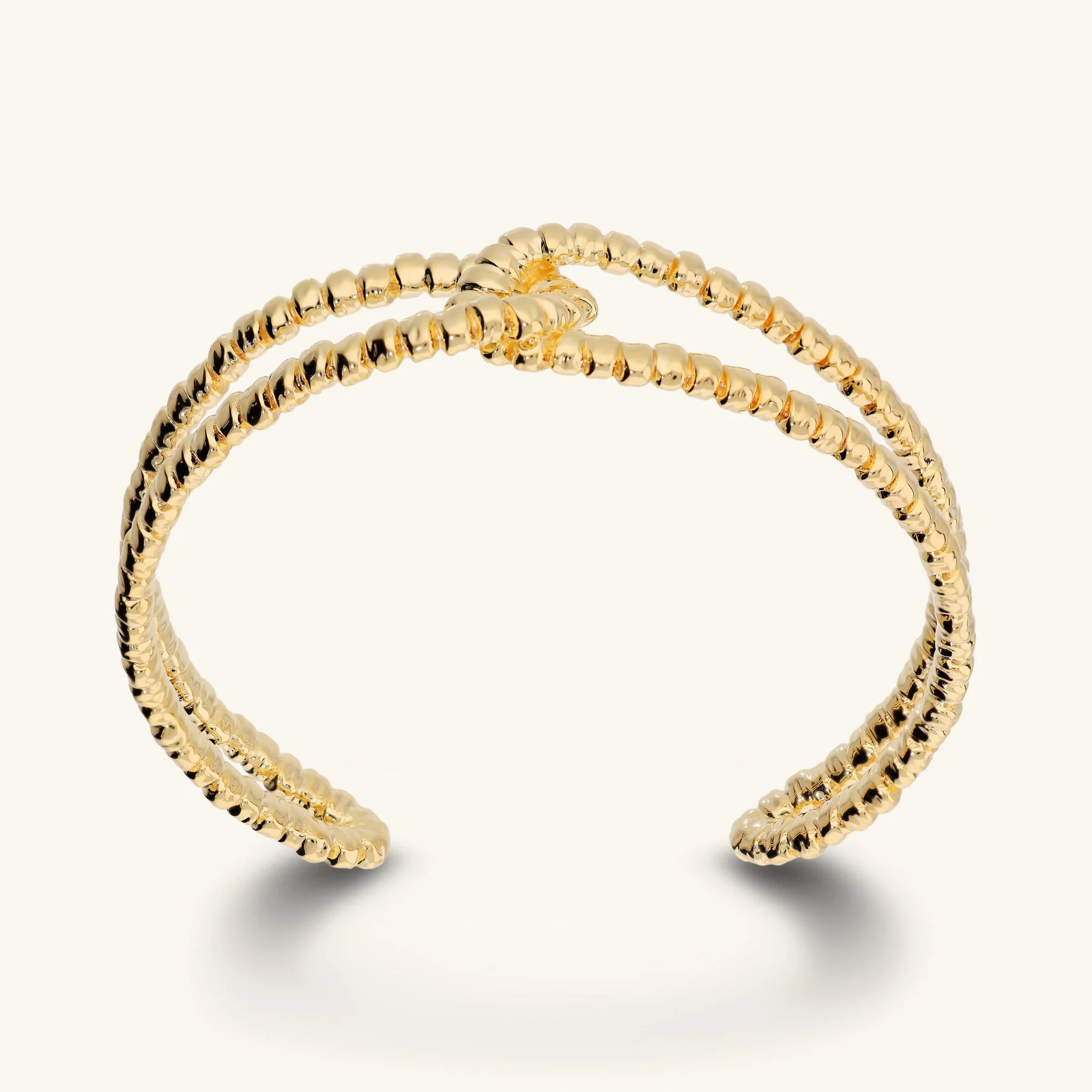 Bracciale Rigido Nodo Texture Corda