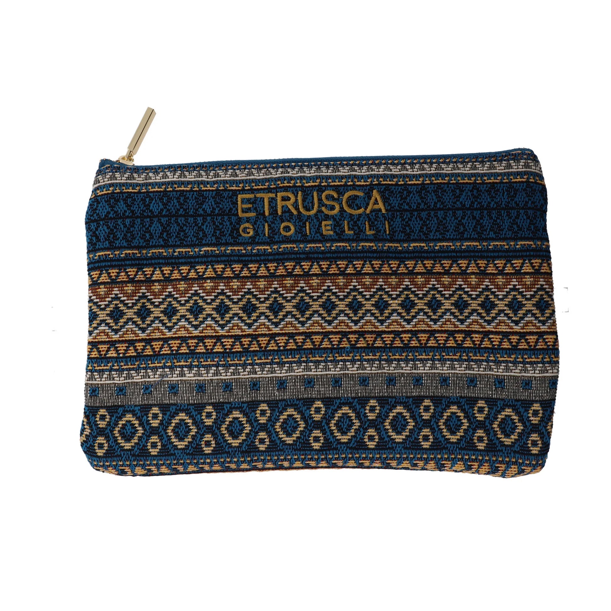 Pochette Etrusca Gioielli - Tessuto Fantasia Maiolica - 220x150